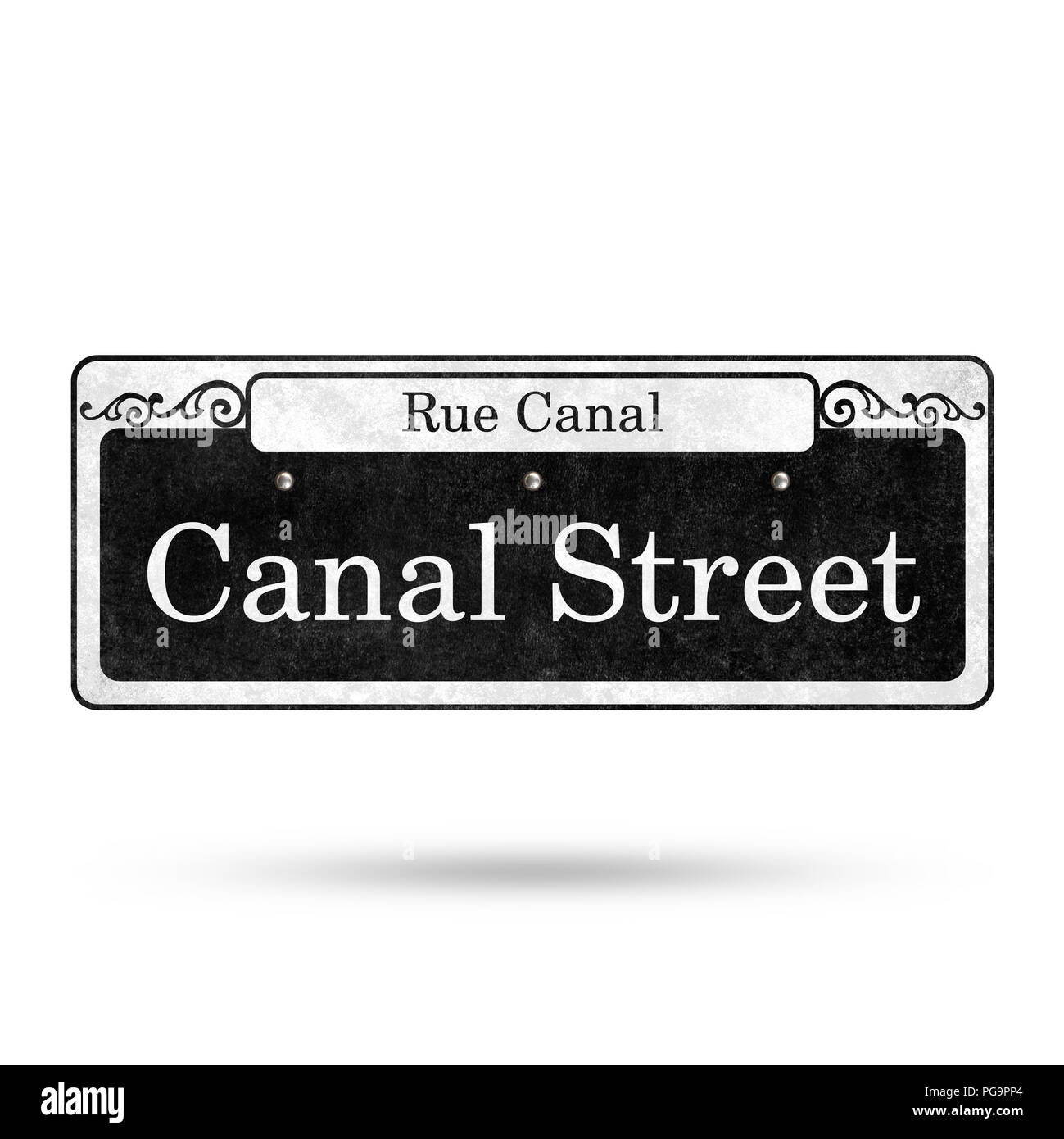 New Orleans Street Signs French Quarter Street Name Collection Stock
