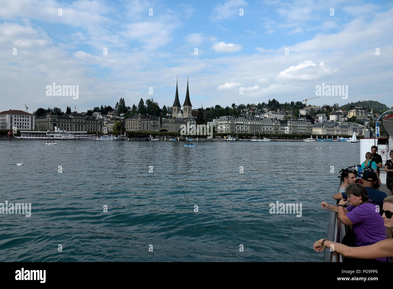 Veduta di Lucerna - View of Lucerne - Blick auf Luzern Stock Photo