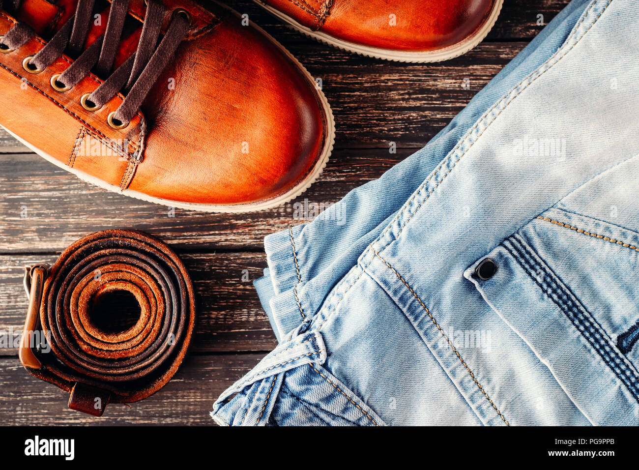 Shoes that go deals with light blue jeans