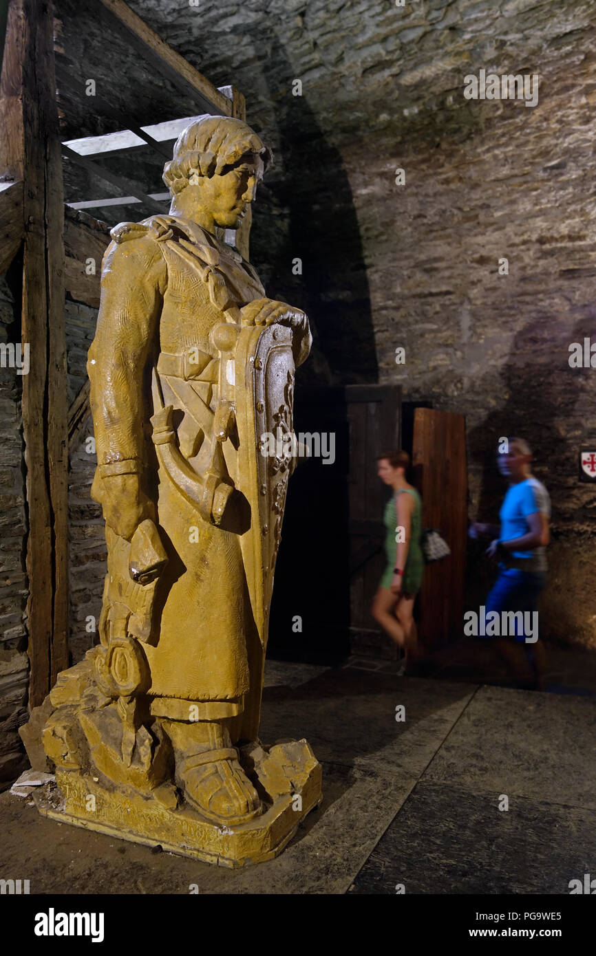 Statue of Godfrey of Bouillon in the Château de Bouillon Castle