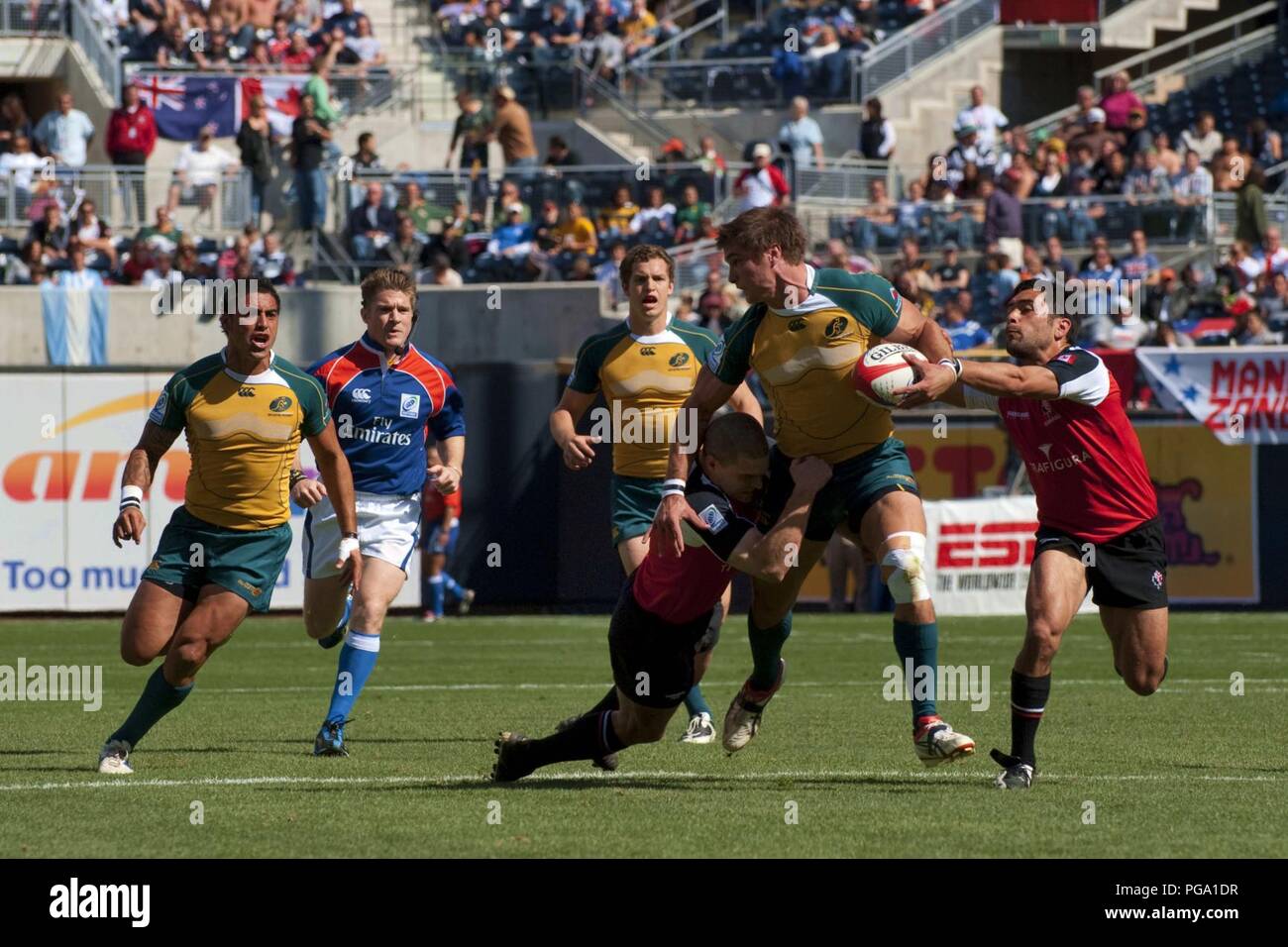Australia vs Canada, 2009 USA Sevens Stock Photo Alamy