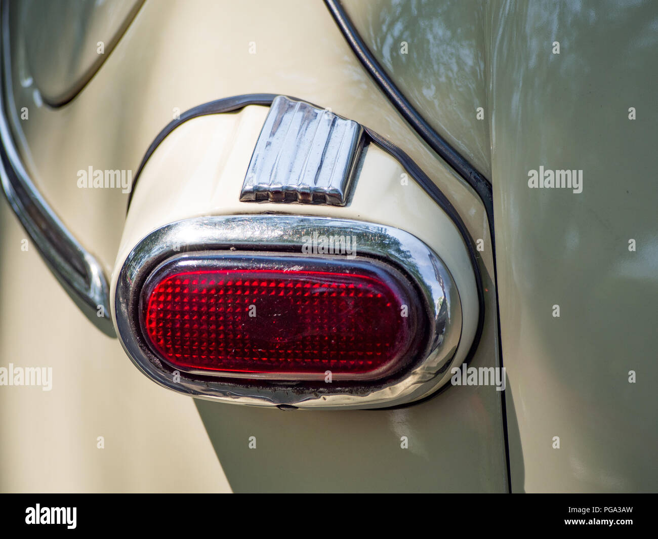 Taillight of vintage car Stock Photo - Alamy