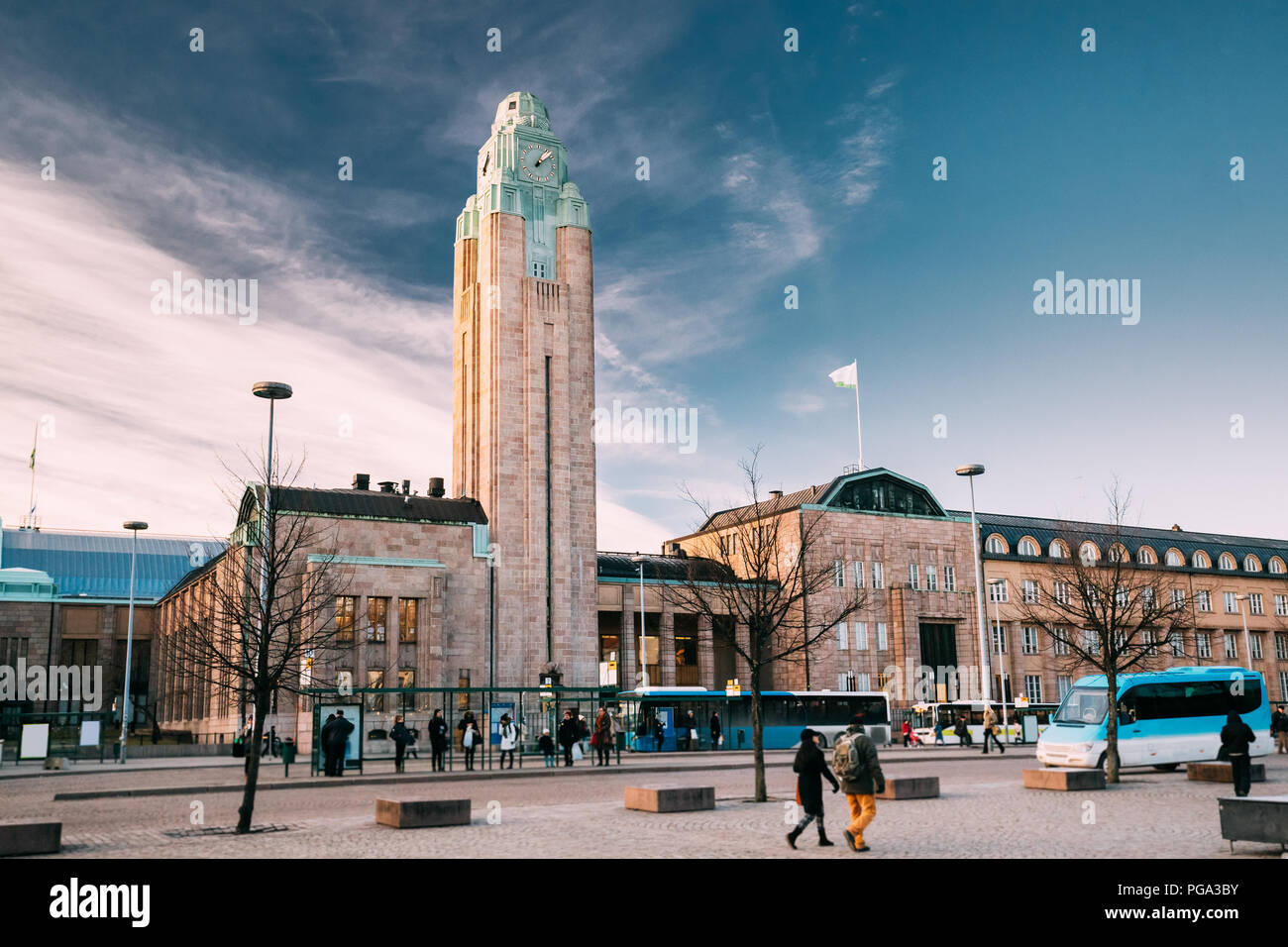 Helsinki, Finland. View Of Helsinki Central Railway Station Stock Photo Alamy