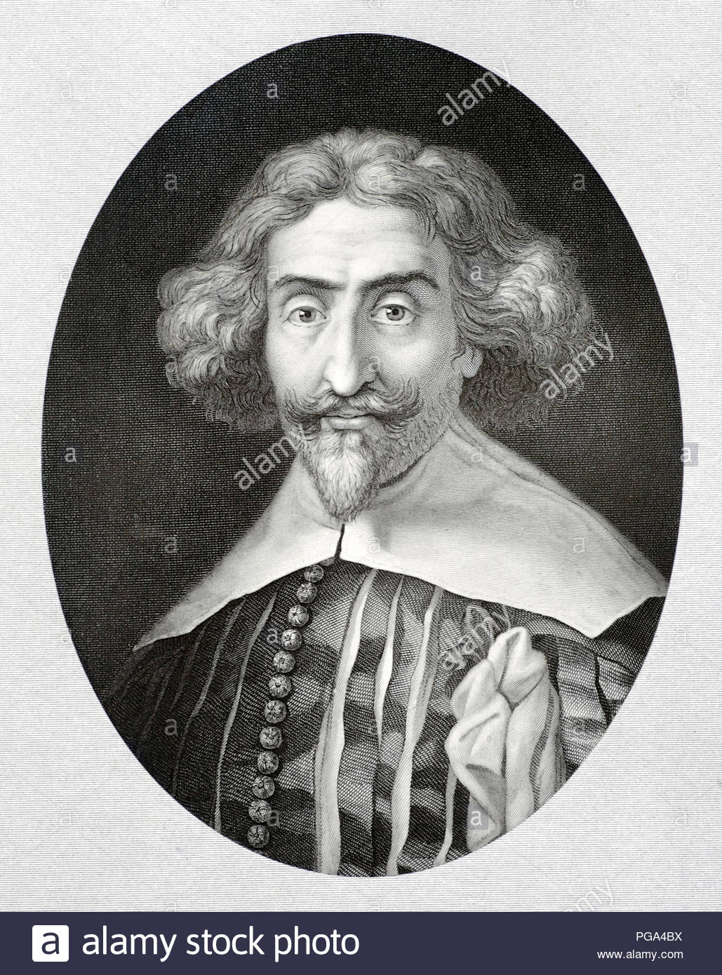 Miguel de Cervantes portrait, 1547  –  1616 was a Spanish writer who is widely regarded as the greatest writer in the Spanish language and one of the world's pre-eminent novelists. His novel Don Quixote has been translated into more languages than any other book except the Bible, antique illustration from 1880 Stock Photo