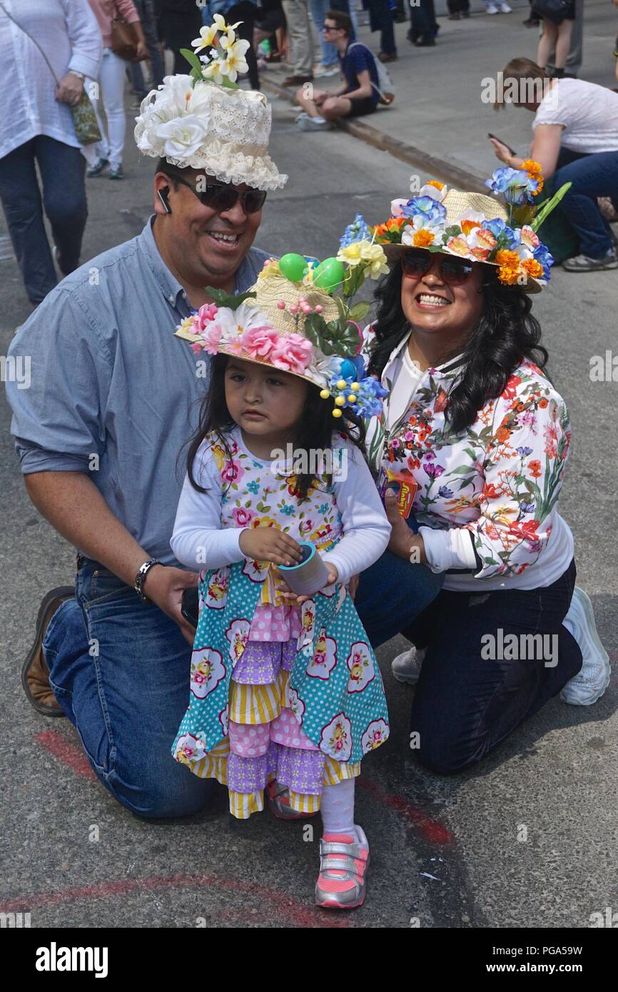 Hispanic Easter A smiling Hispanic family poses for a photograph wearing colorful ...