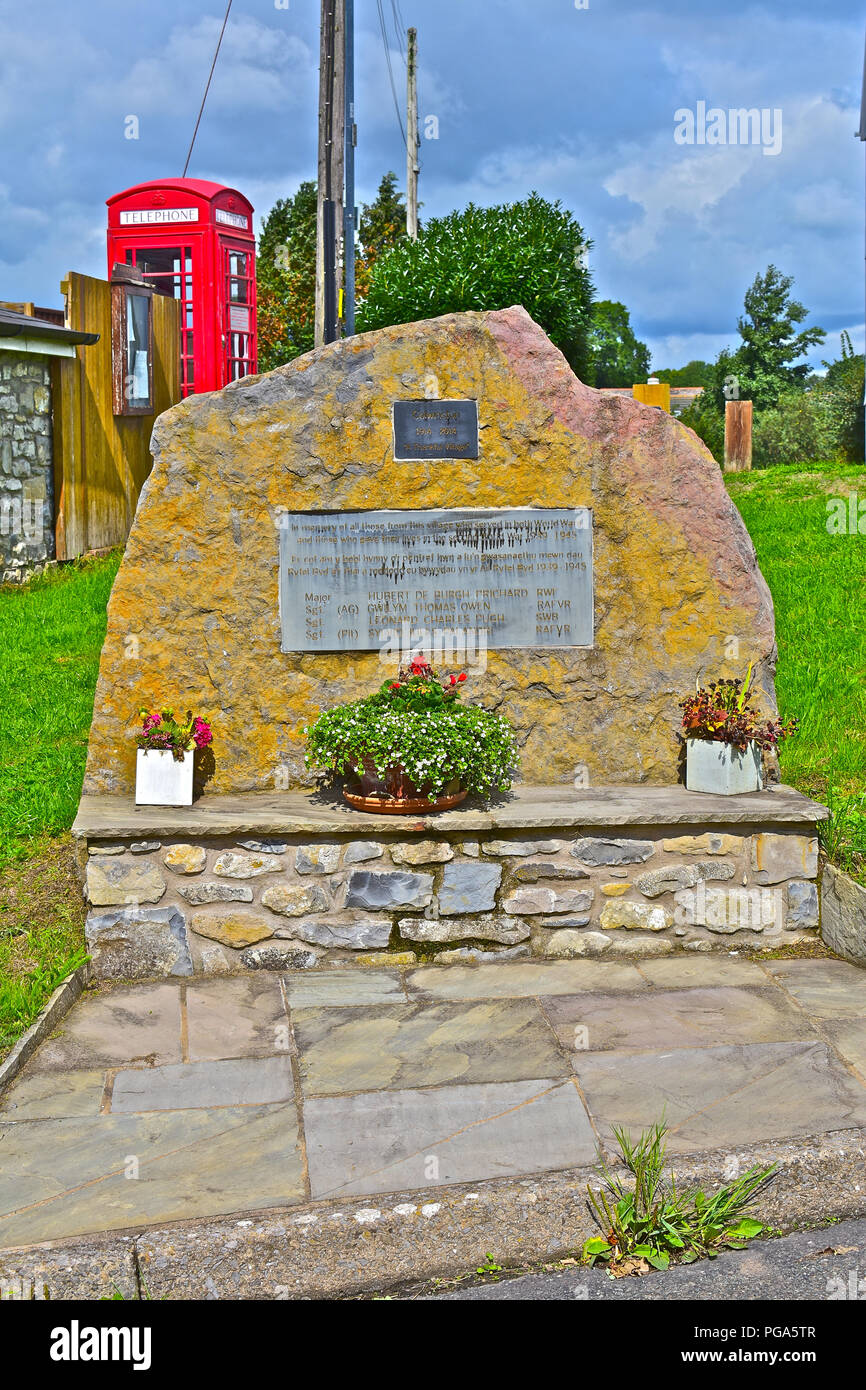 War memorial / plaque to the memory of those from the village of ...