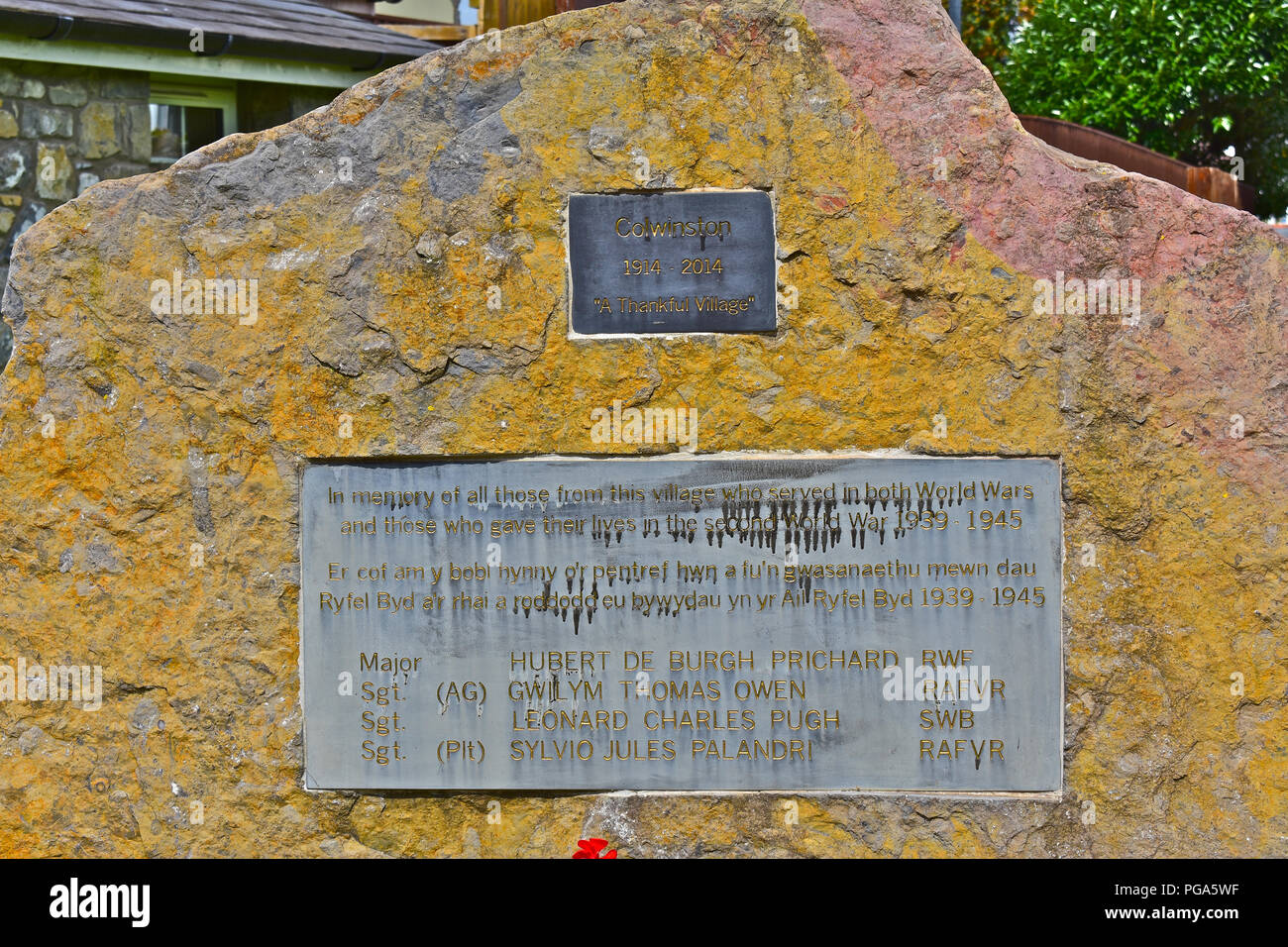 War memorial / plaque to the memory of those from the village of ...