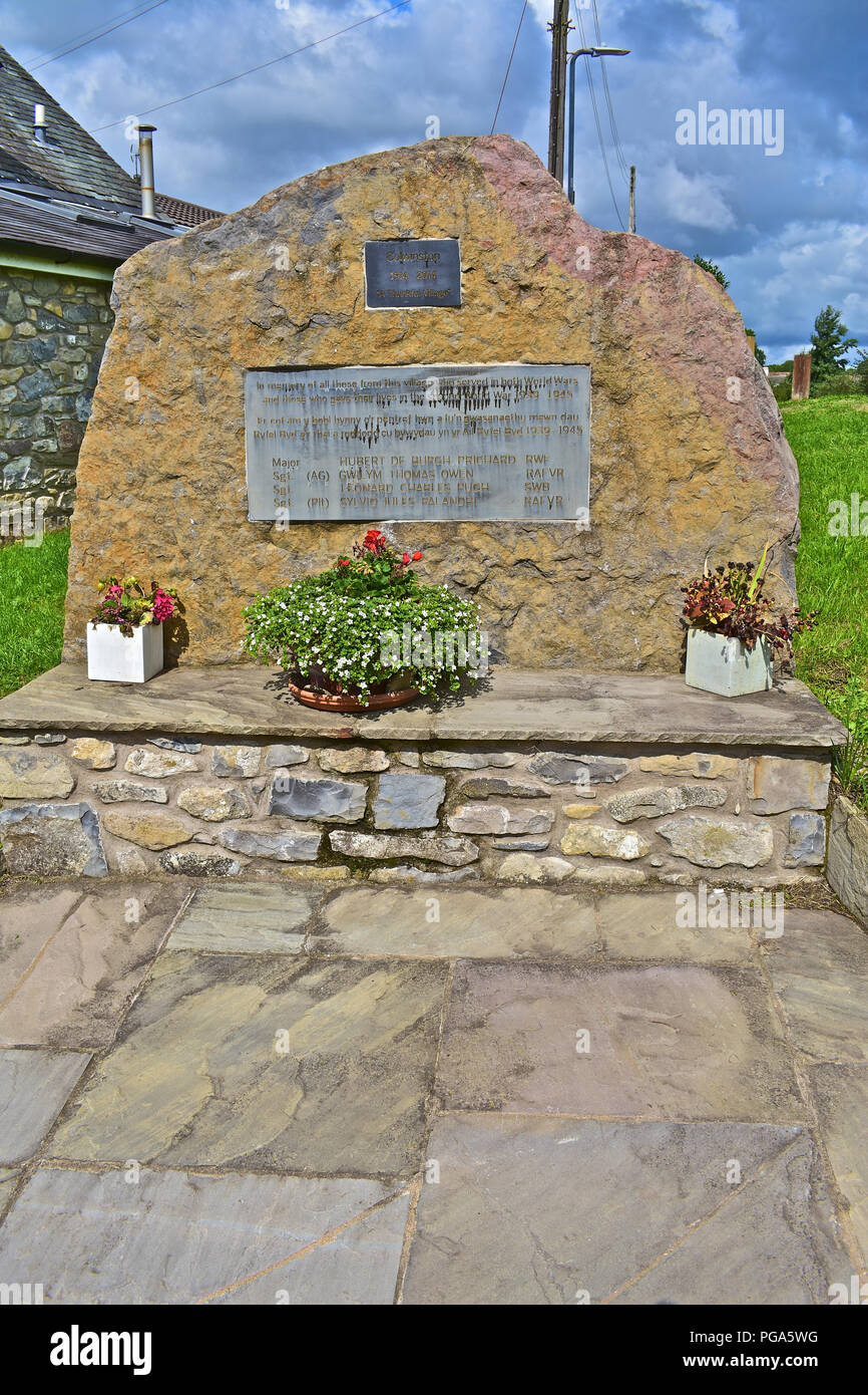 War memorial / plaque to the memory of those from the village of ...
