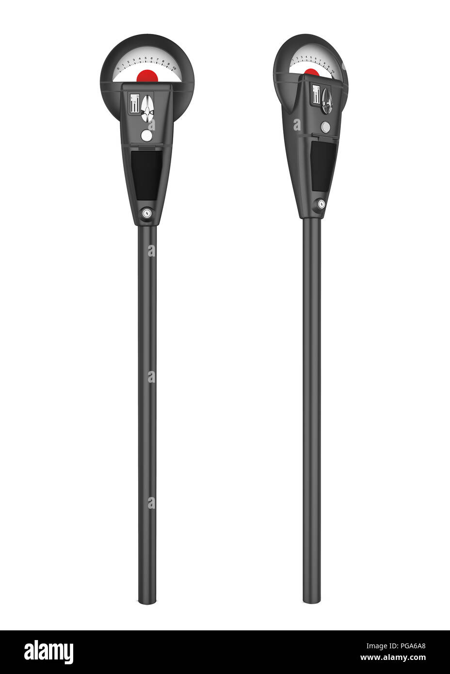 Parking Meter Isolated Stock Photo Alamy