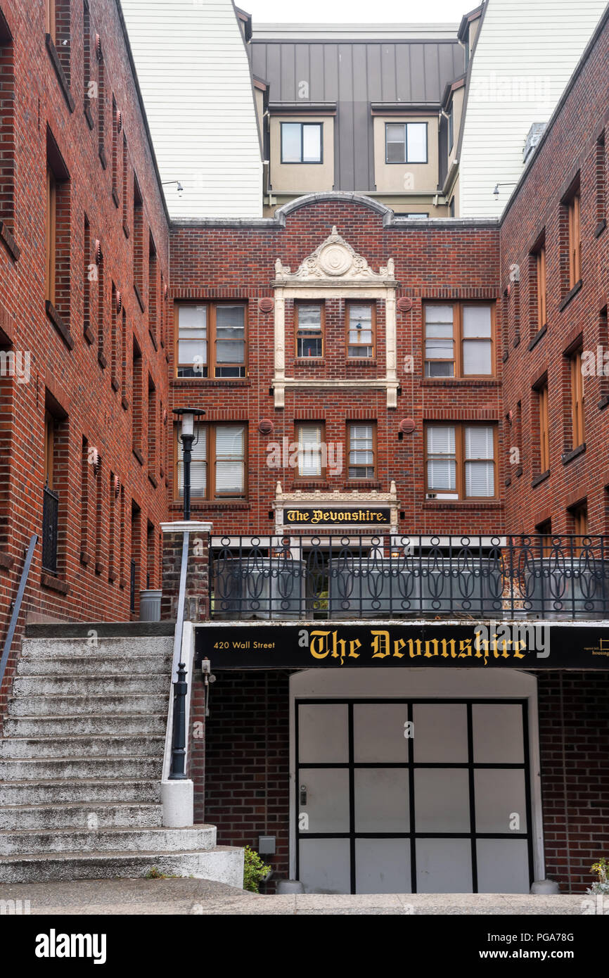 The Devonshire apartments building, Seattle, Washington, USA Stock
