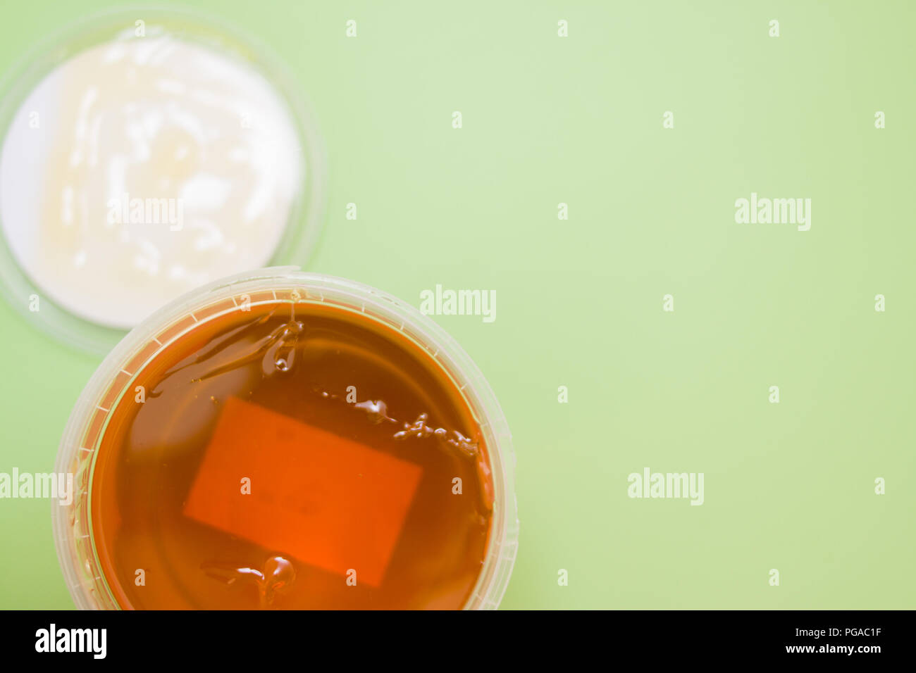 Depilation And Beauty Concept Sugar Paste Or Wax Honey For Hair