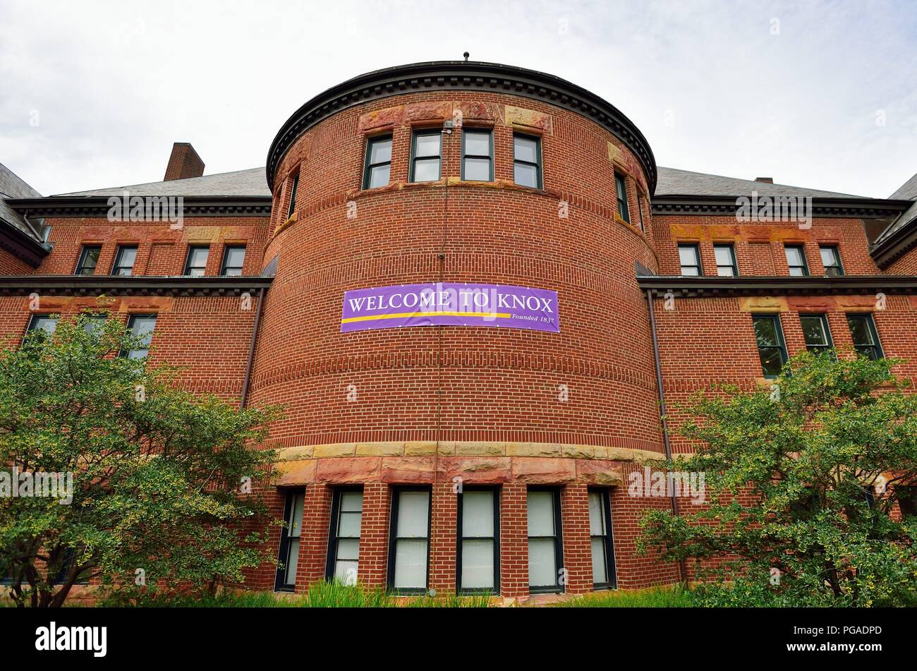 Galesburg, Illinois, USA. Historic Knox College, a fixture in Galesburg since being established