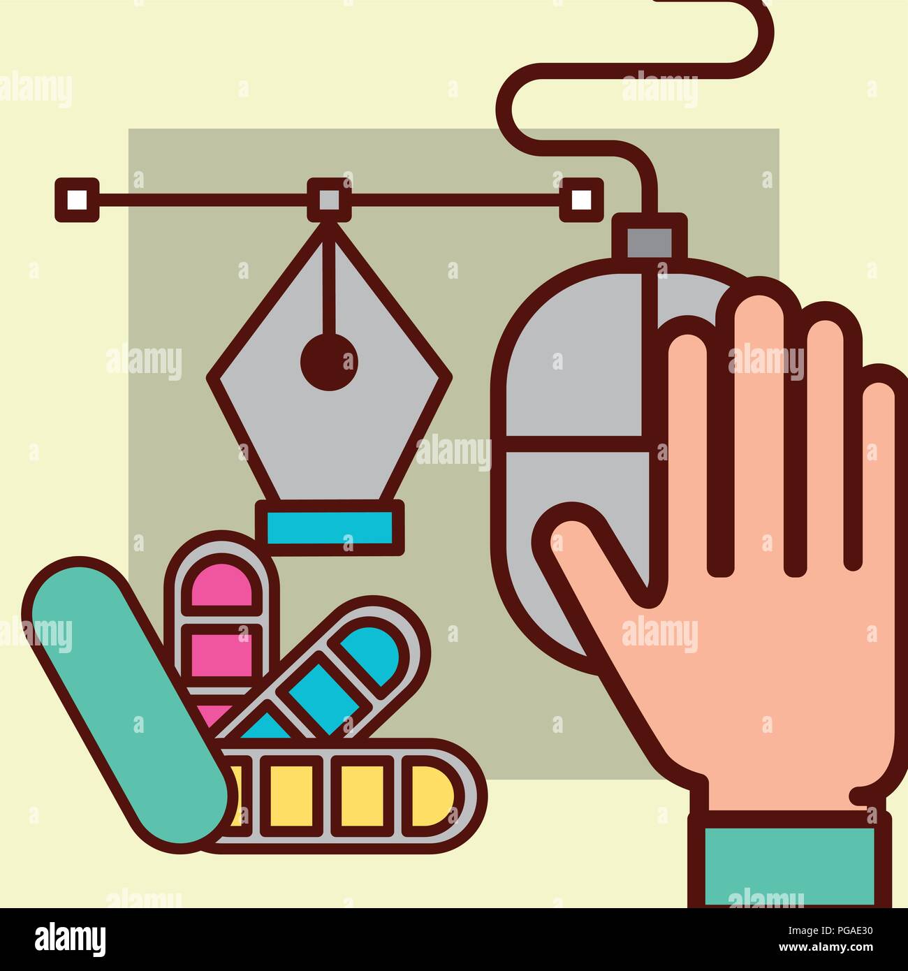 graphic design concept Stock Vector Image & Art - Alamy