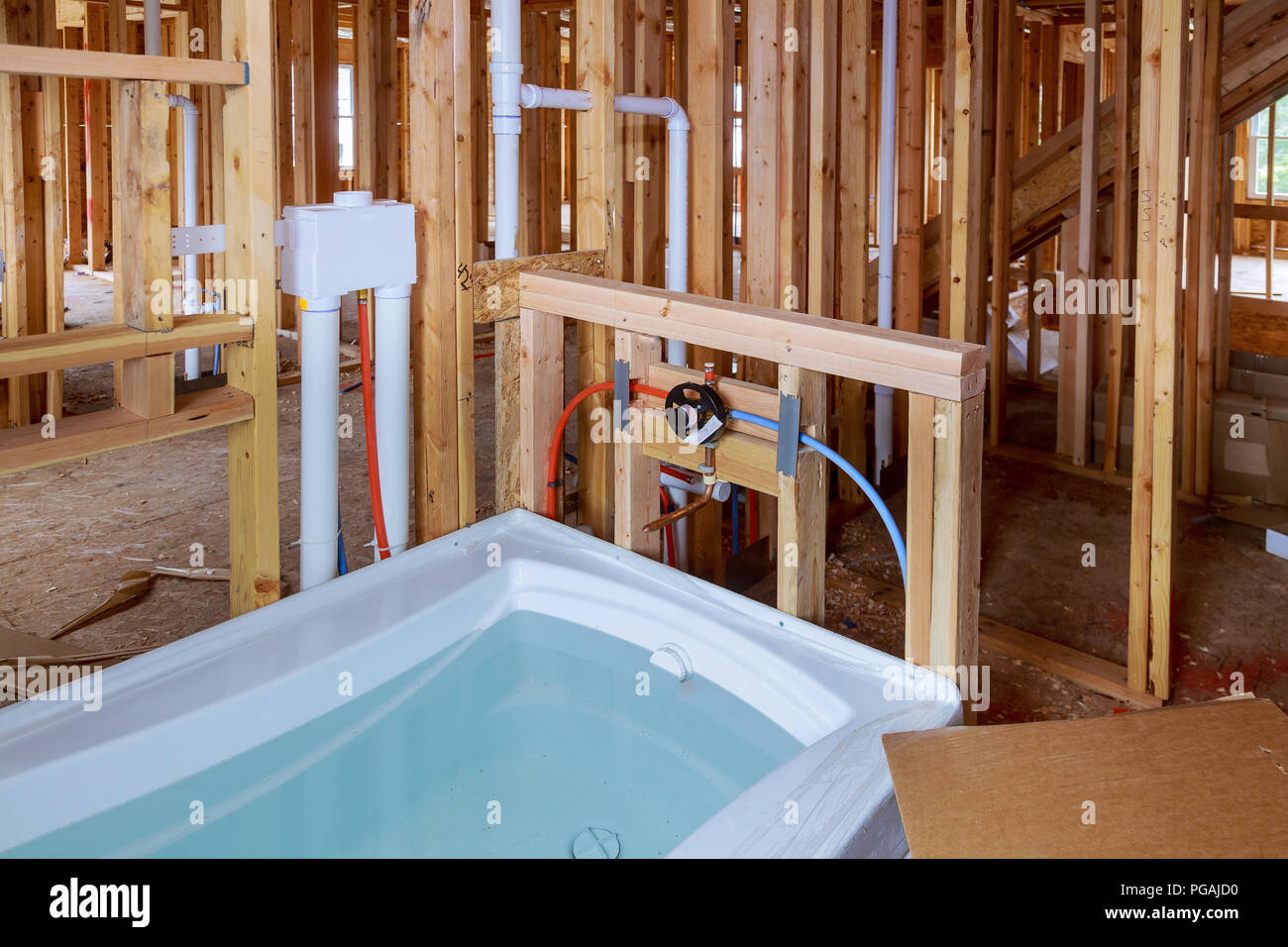 New Bath Installation New House Installation Of Plumbing Faucets