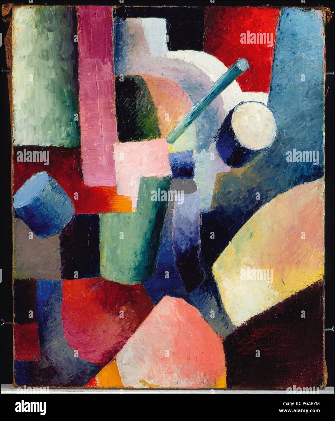 August Macke - Colored Composition of Forms, 1914 - Stock Photo