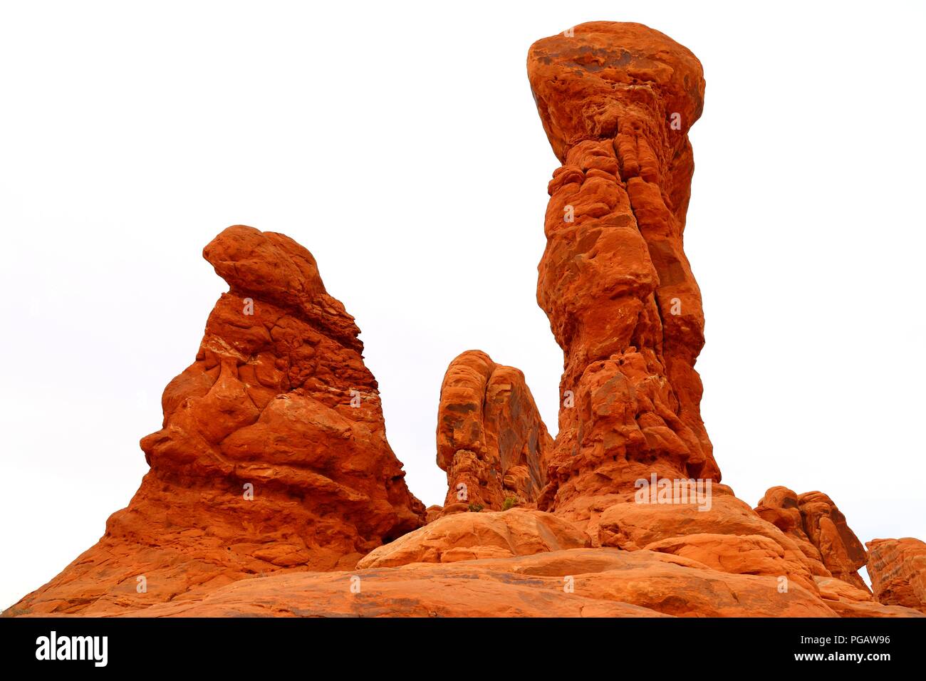 Beautiful rock pedestals in Arches National Park, Utah Stock Photo Alamy