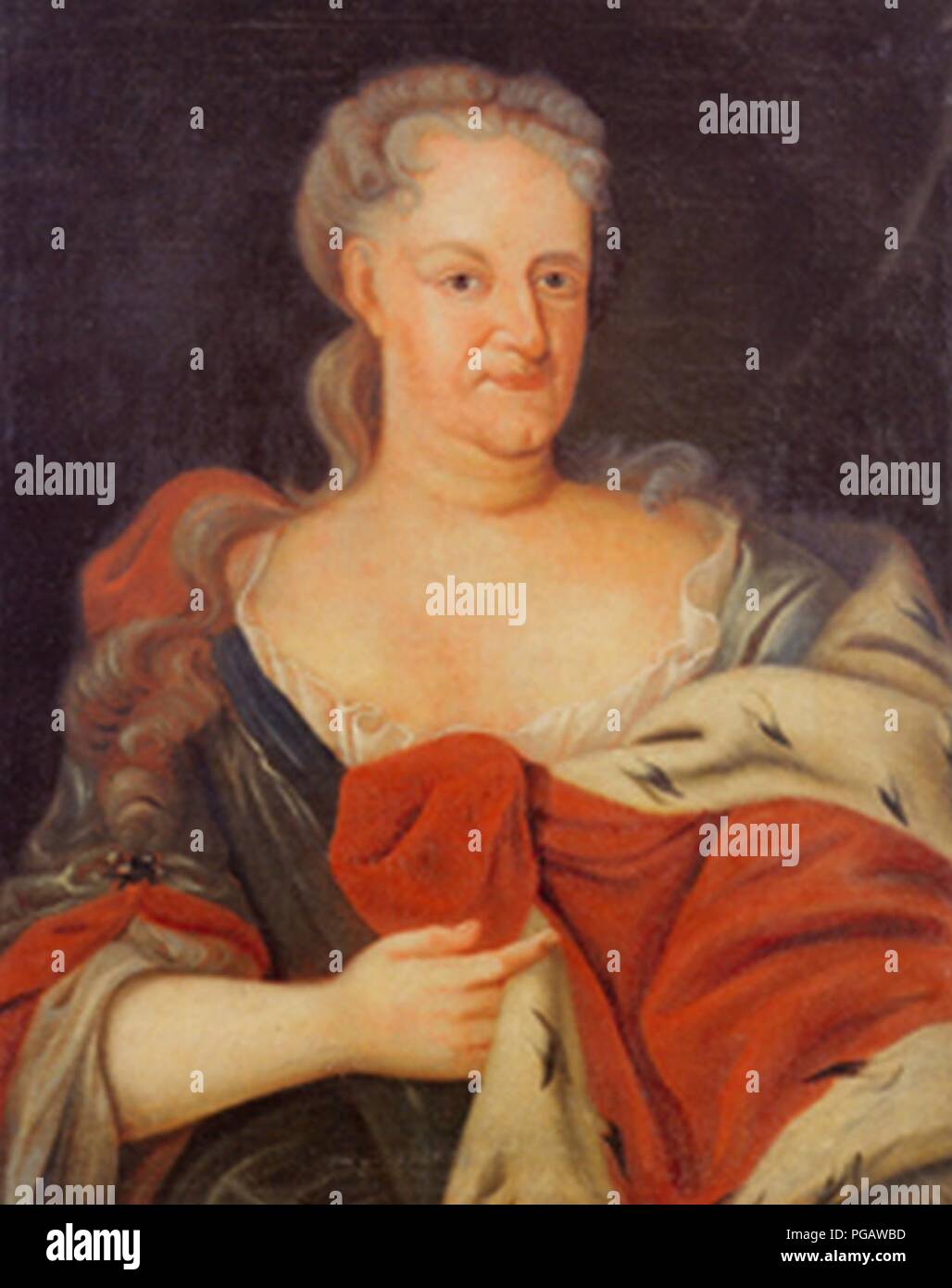 Augusta Dorothea of Brunswick-Wolfenbüttel princess of Schwarzburg-Sondershausen. Stock Photo