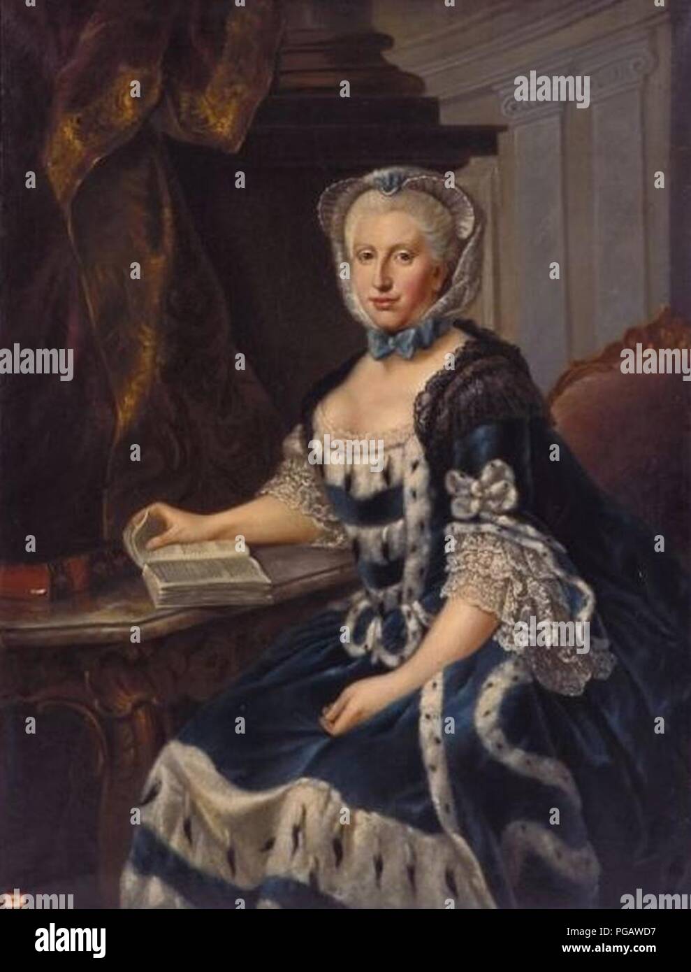 Augusta of Great Britain, duchess of Brunswick-Wolfenbüttel. Stock Photo