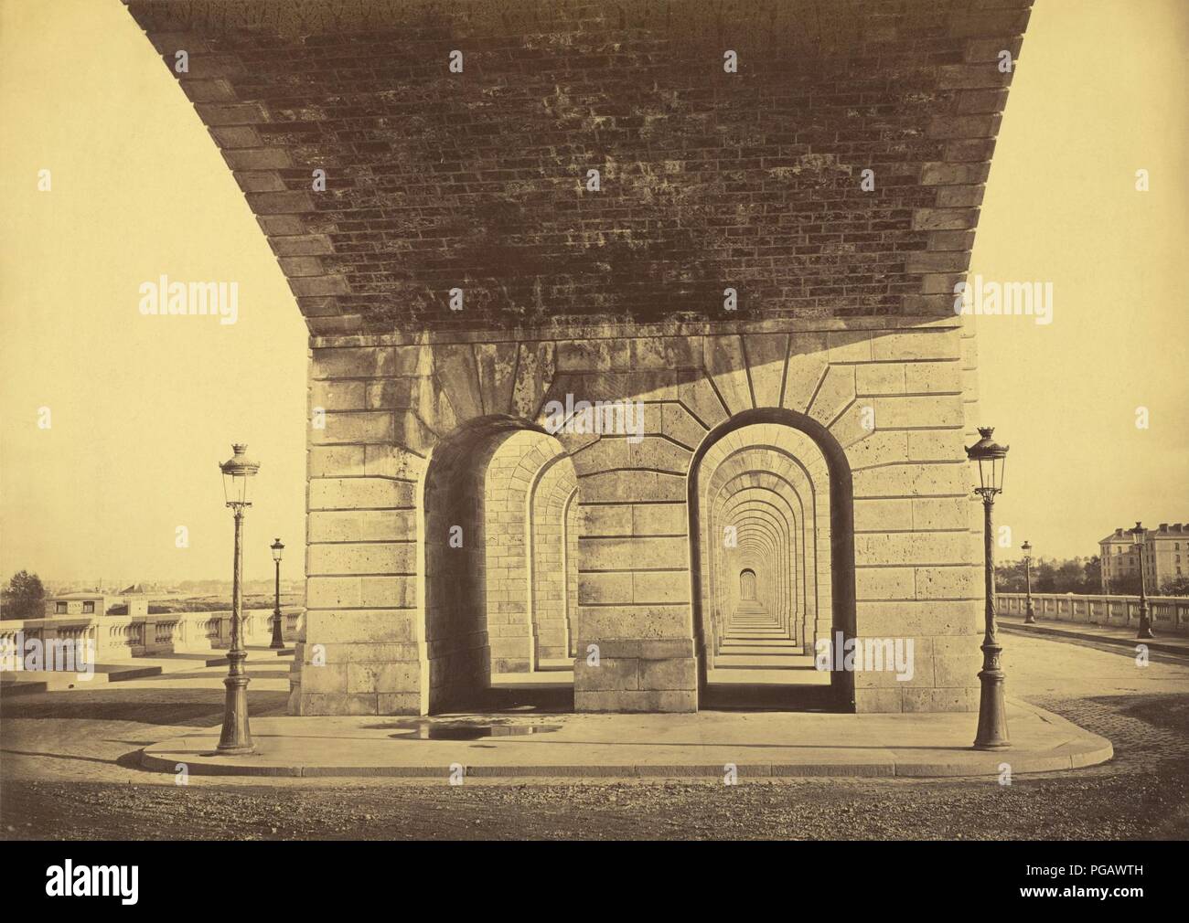 Auguste Hippolyte Collard - Pont du Point du Jour - Stock Photo