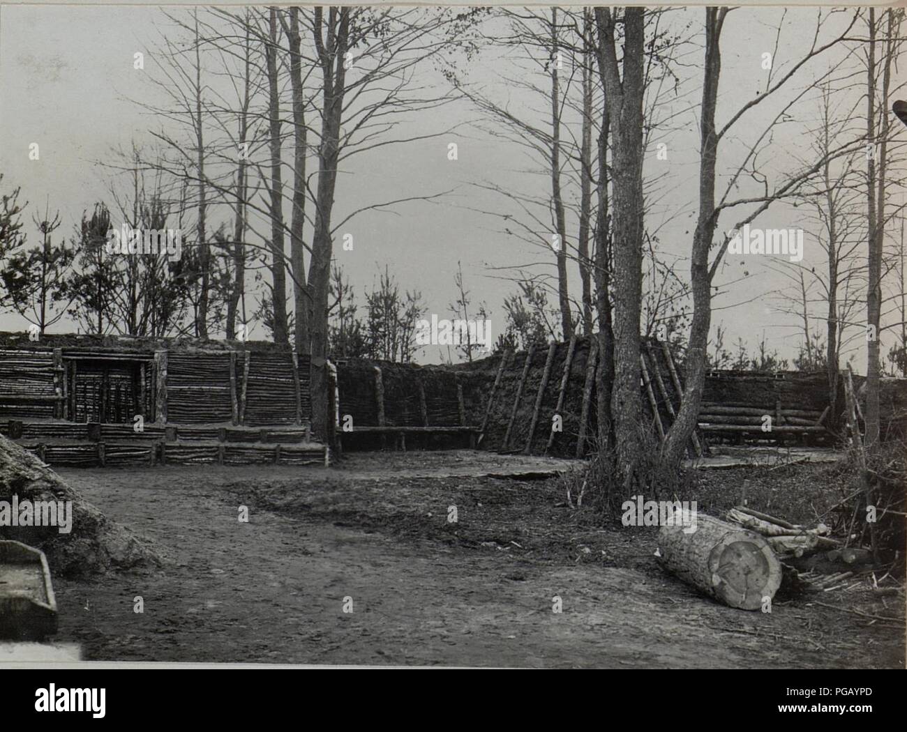 Ausgebaute Stellung beim Infanterieregiment 84 Stock Photo Alamy