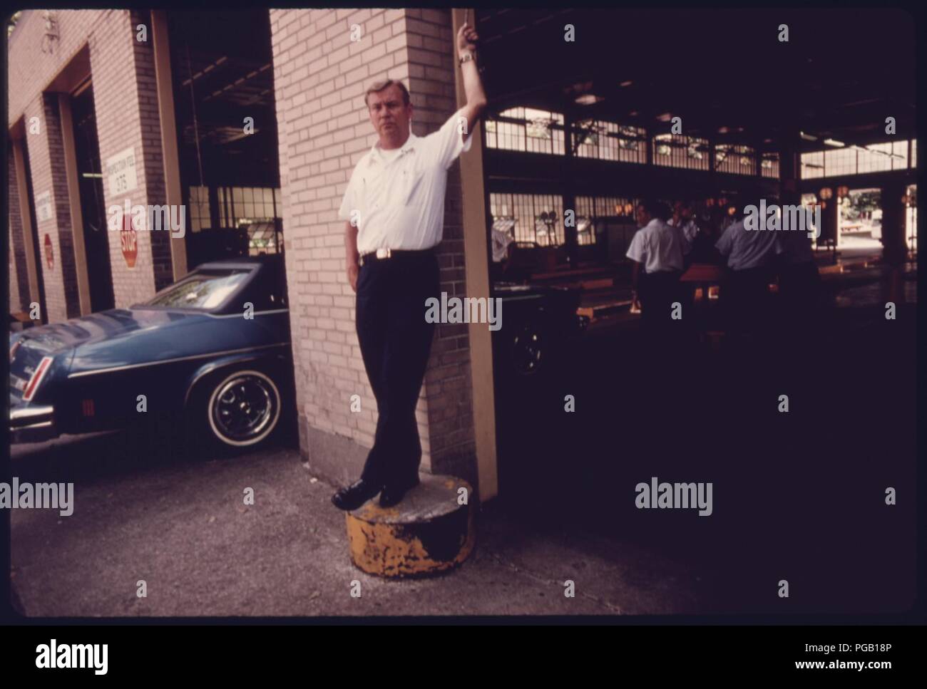 Auto Emission Inspection Station in Downtown Cincinnati Ohio...081975 (4265788127 Stock Photo