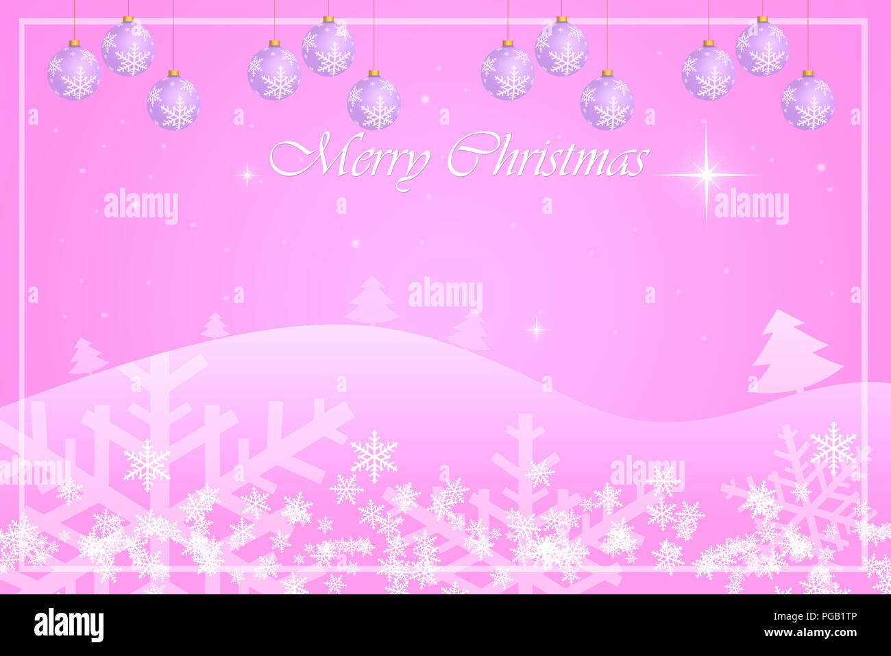 Christmas greeting card template design Stock Photo
