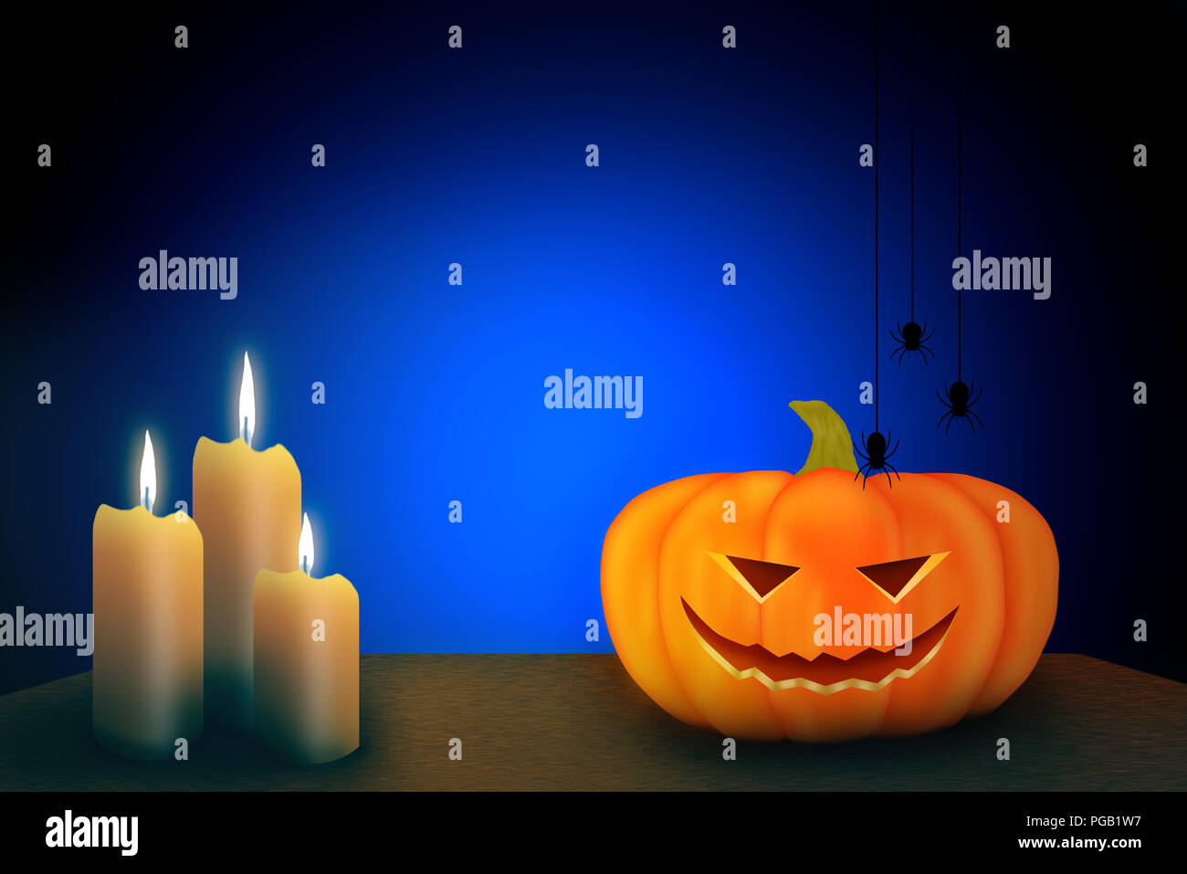 Halloween background template design with space for text Stock Photo ...
