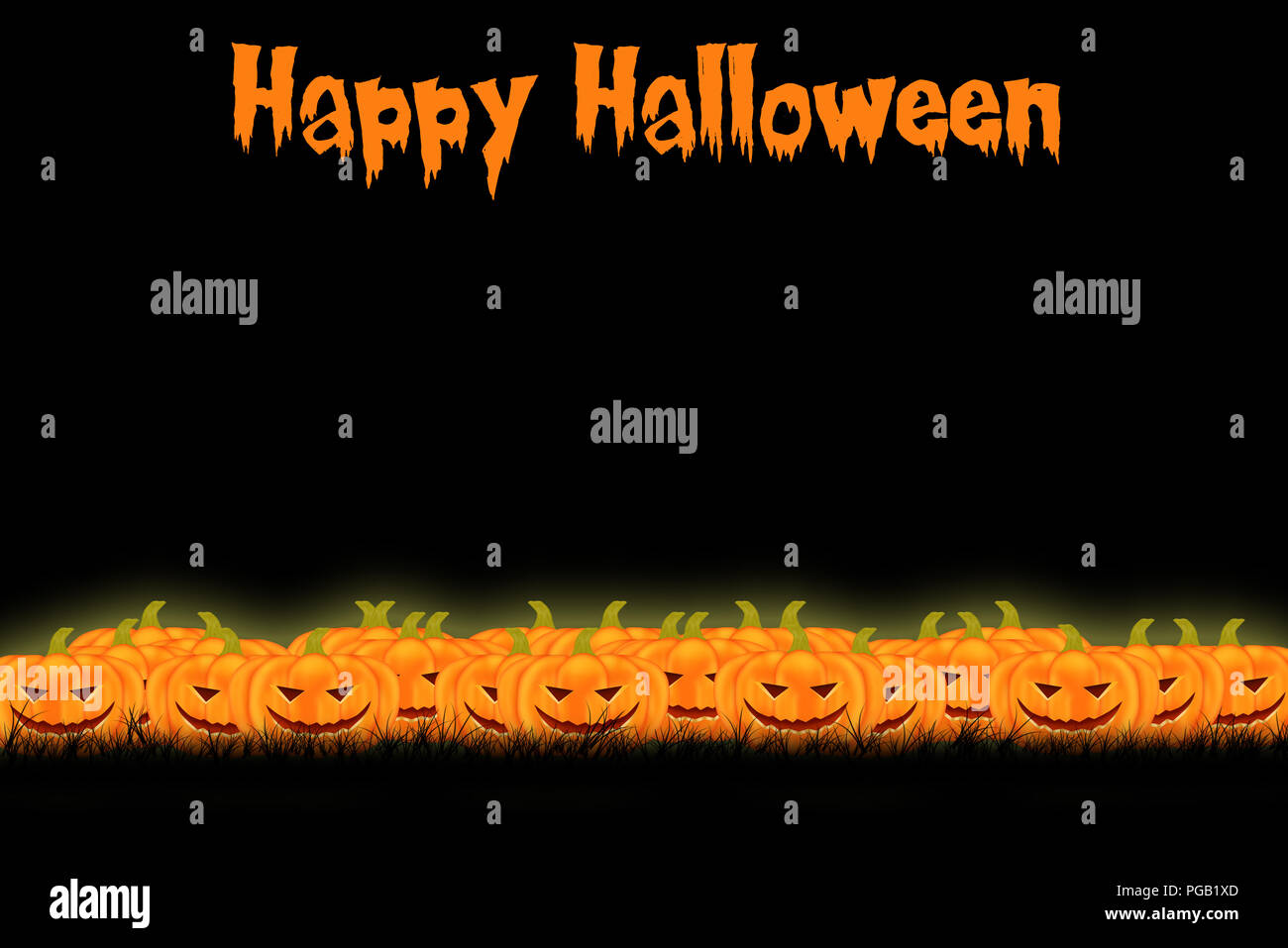 Halloween background template design with space for text Stock Photo ...