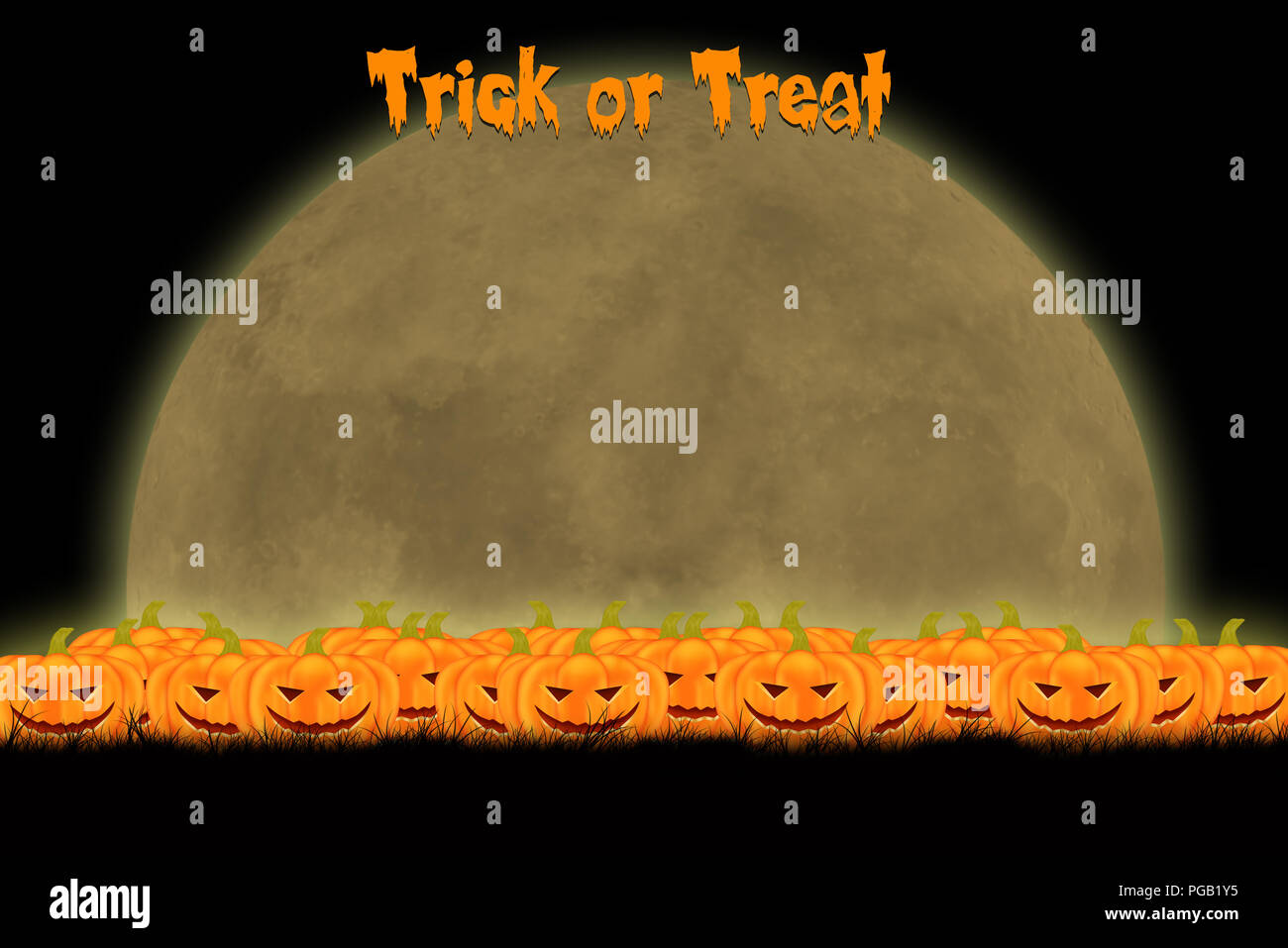 Halloween background template design with space for text Stock Photo ...