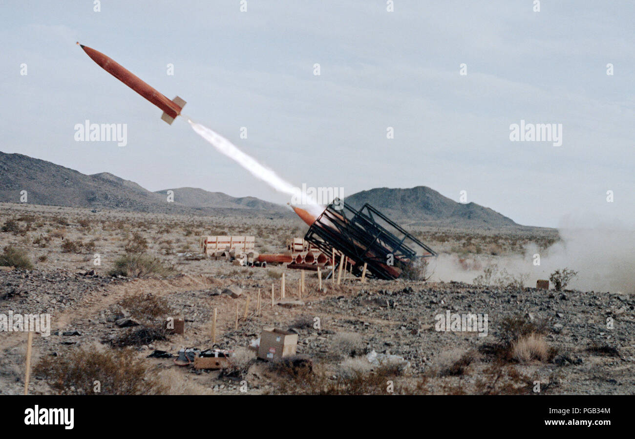 A Ballistic Aerial Target System (BATS) missile is launched during
