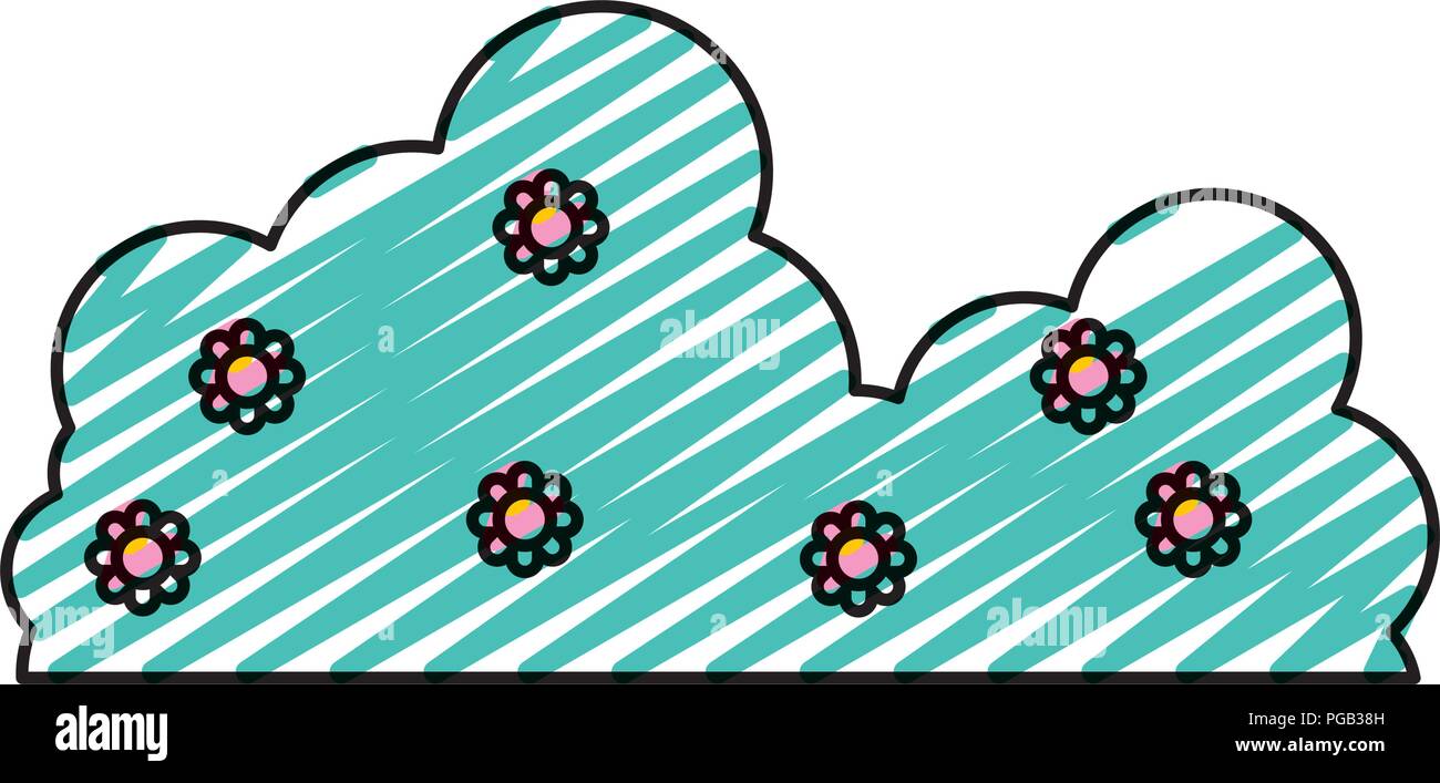 doodle nature fluffy beauty cloud icon Stock Vector Image & Art - Alamy