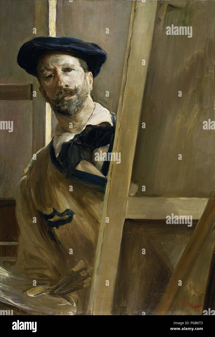 Autorretrato 1898 José Villegas Cordero. Stock Photo