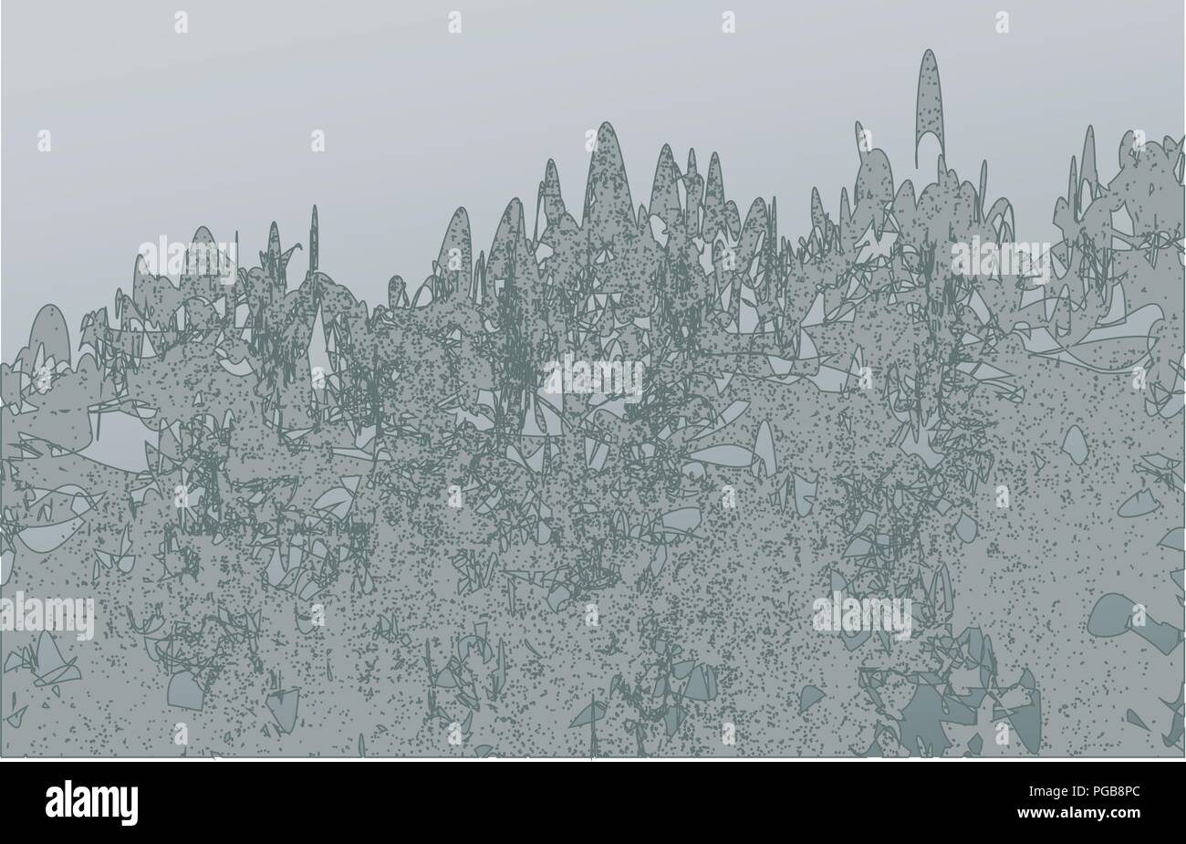Abstract landscape vector background or illustration for covers, posters, websites, ads etc. Stock Vector