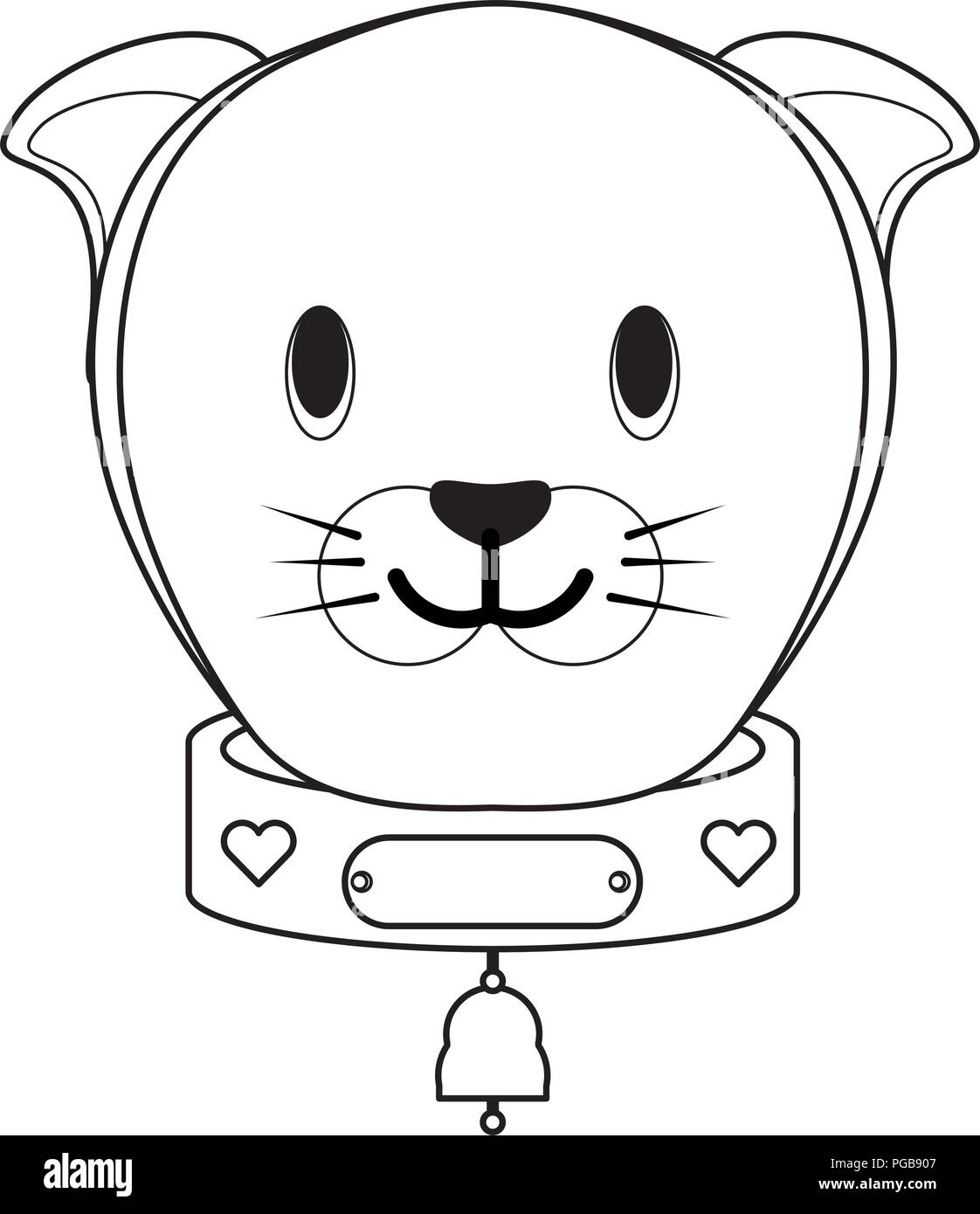 Bell collar for calf or sheep Stock Vector Images Alamy