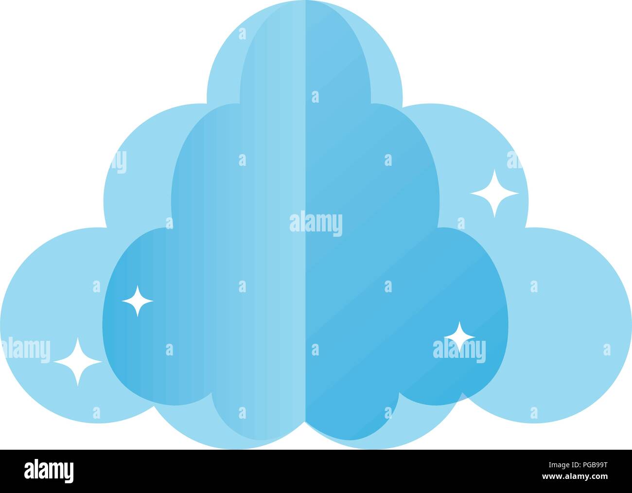 nature fluffy cloud nice style Stock Vector Image & Art - Alamy