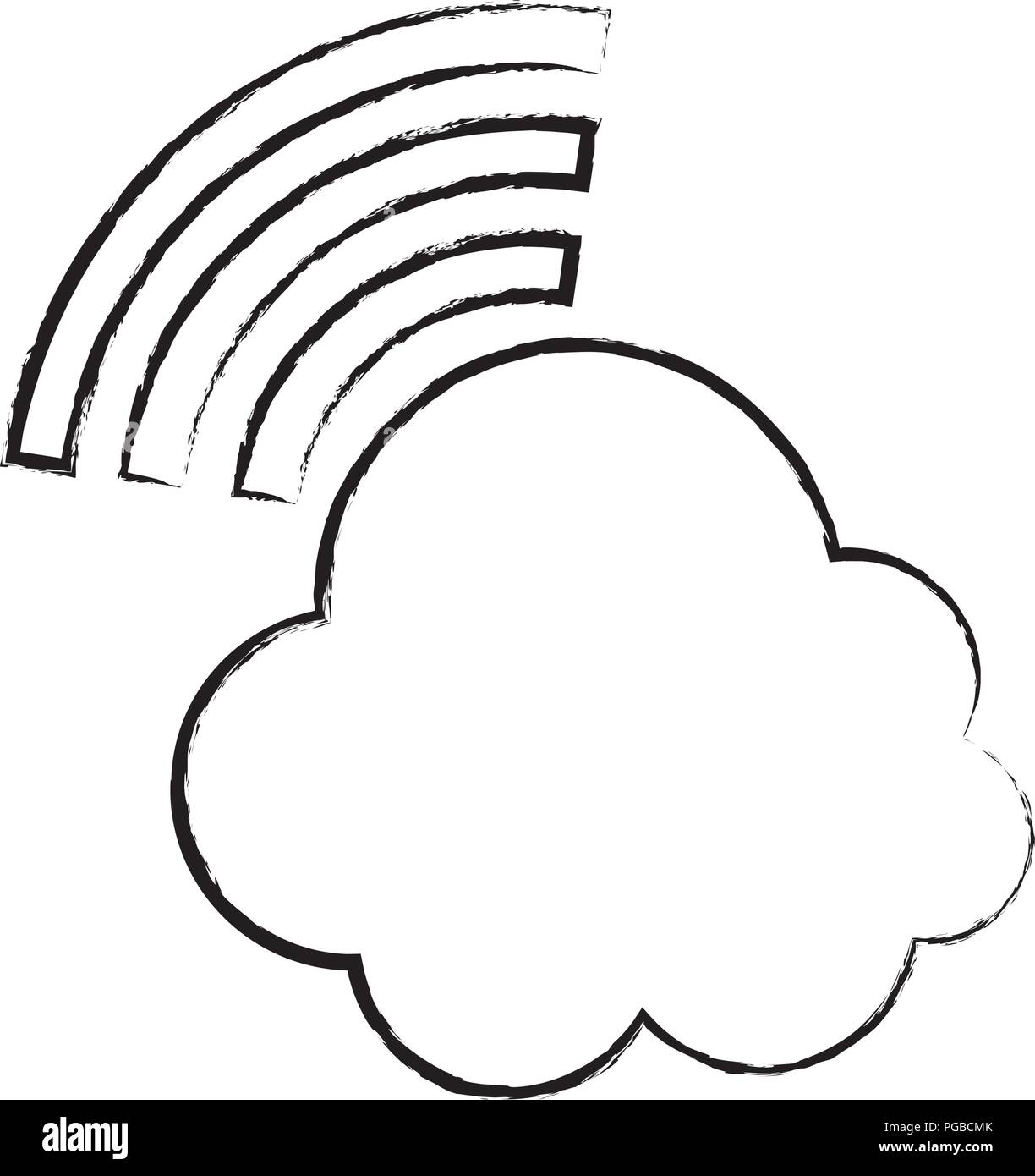 cloud storage icon over white background, vector illustration Stock ...