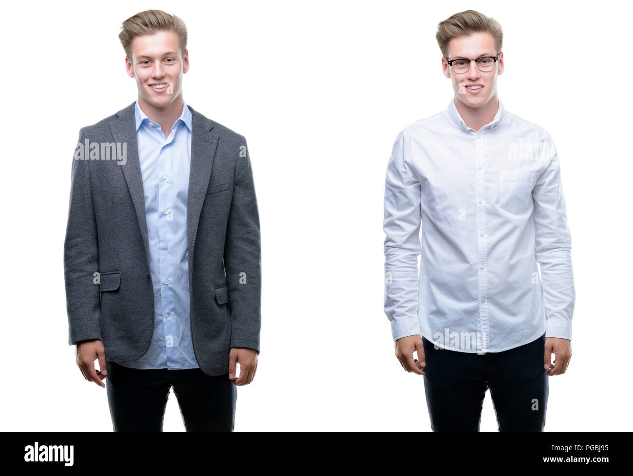 Blond gorgeous young man Cut Out Stock Images & Pictures - Alamy