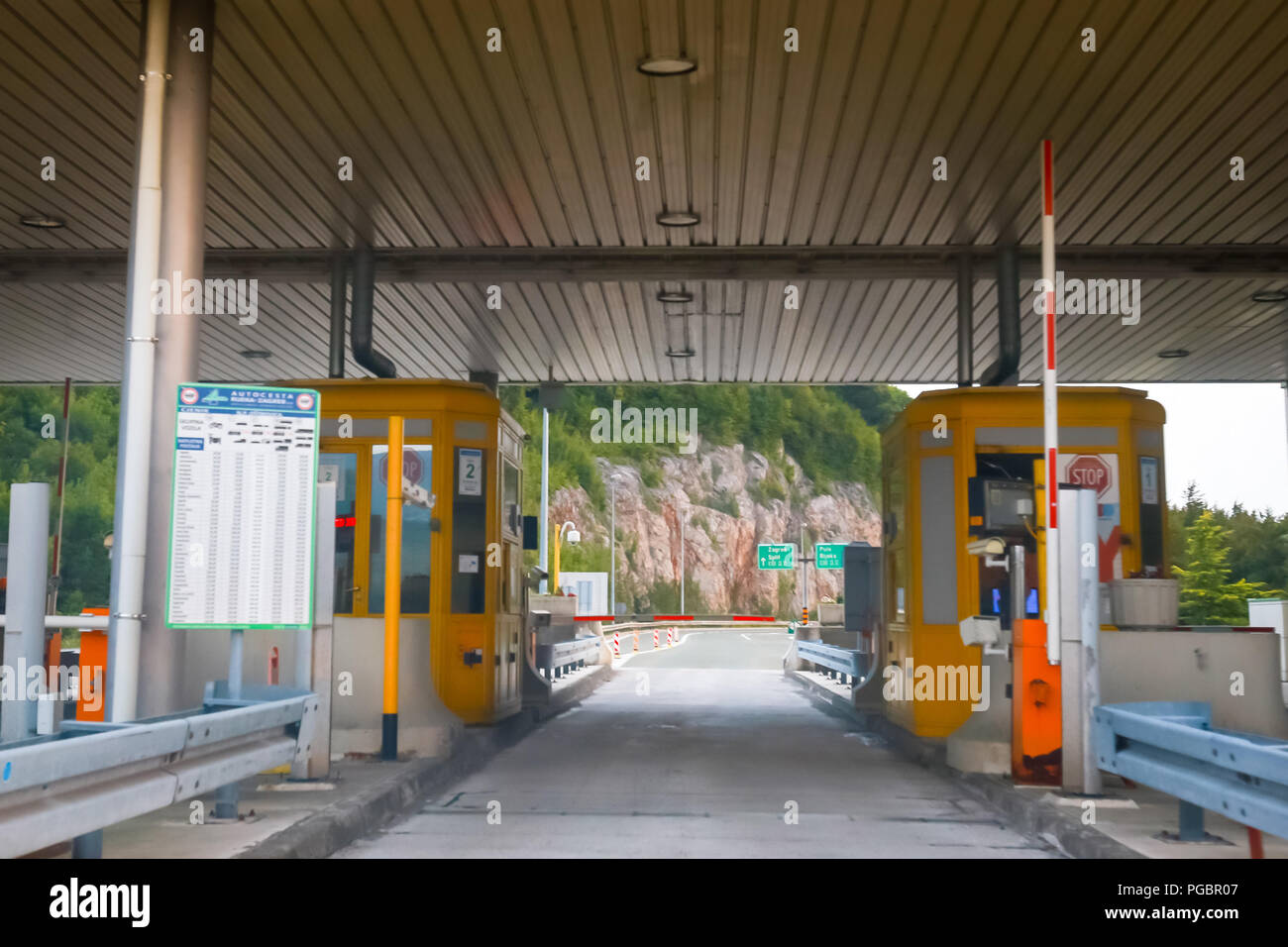 Toll payment booths hi-res stock photography and images - Alamy