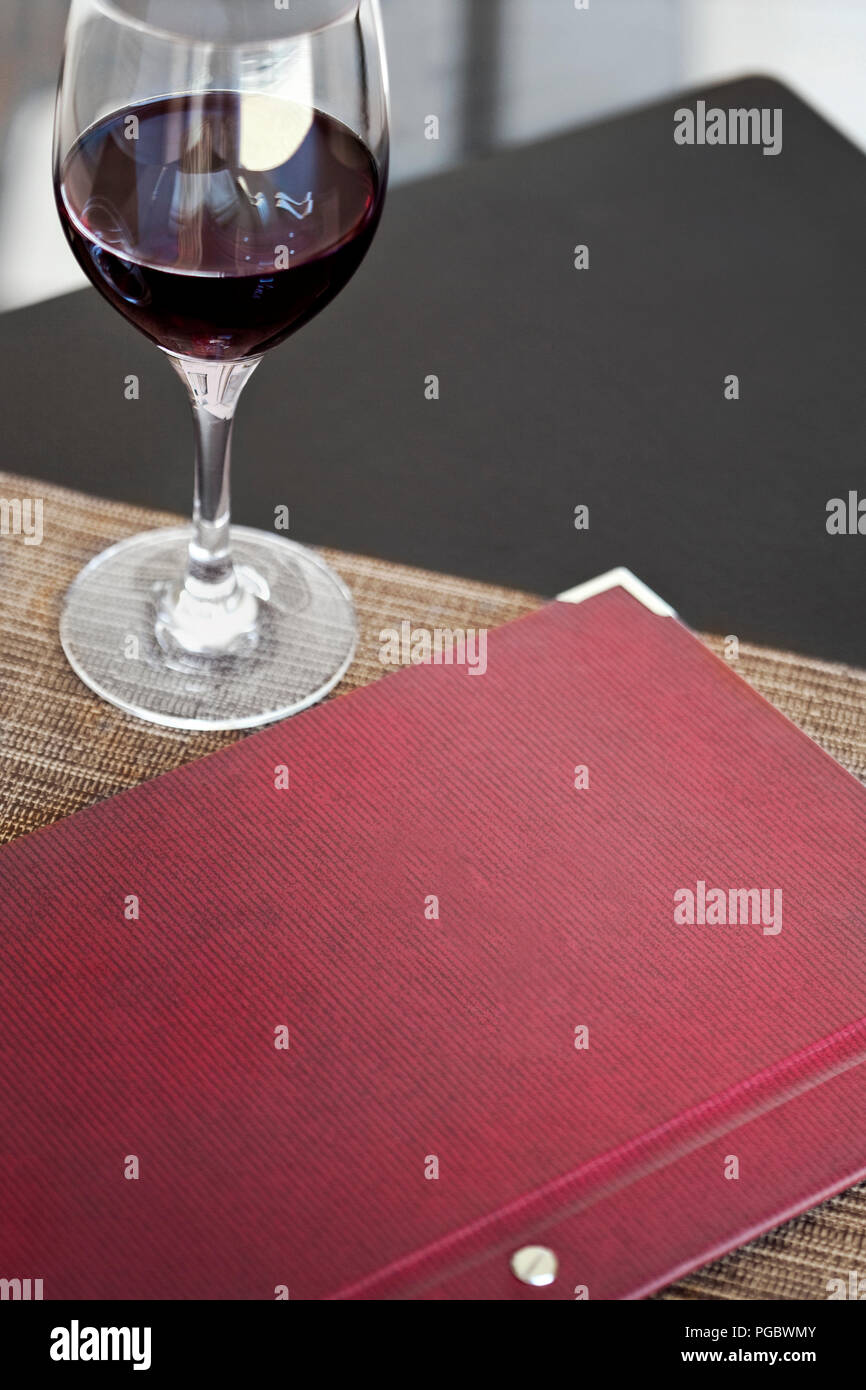 Drinking a wine glass in a French bistro Stock Photo Alamy