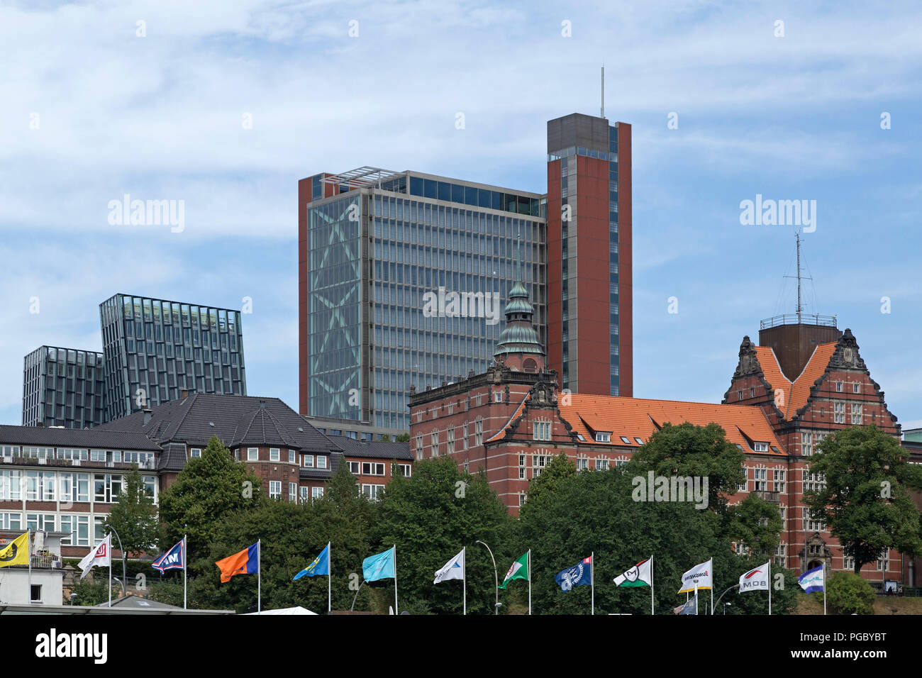 office buildings at the Harbour, Hamburg, Germany Stock Photo