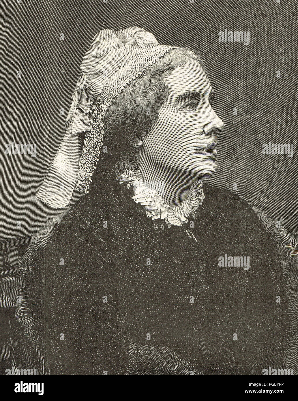 Catherine Gladstone, née Glynne, wife of British statesman William Ewart Gladstone for 59 years Stock Photo