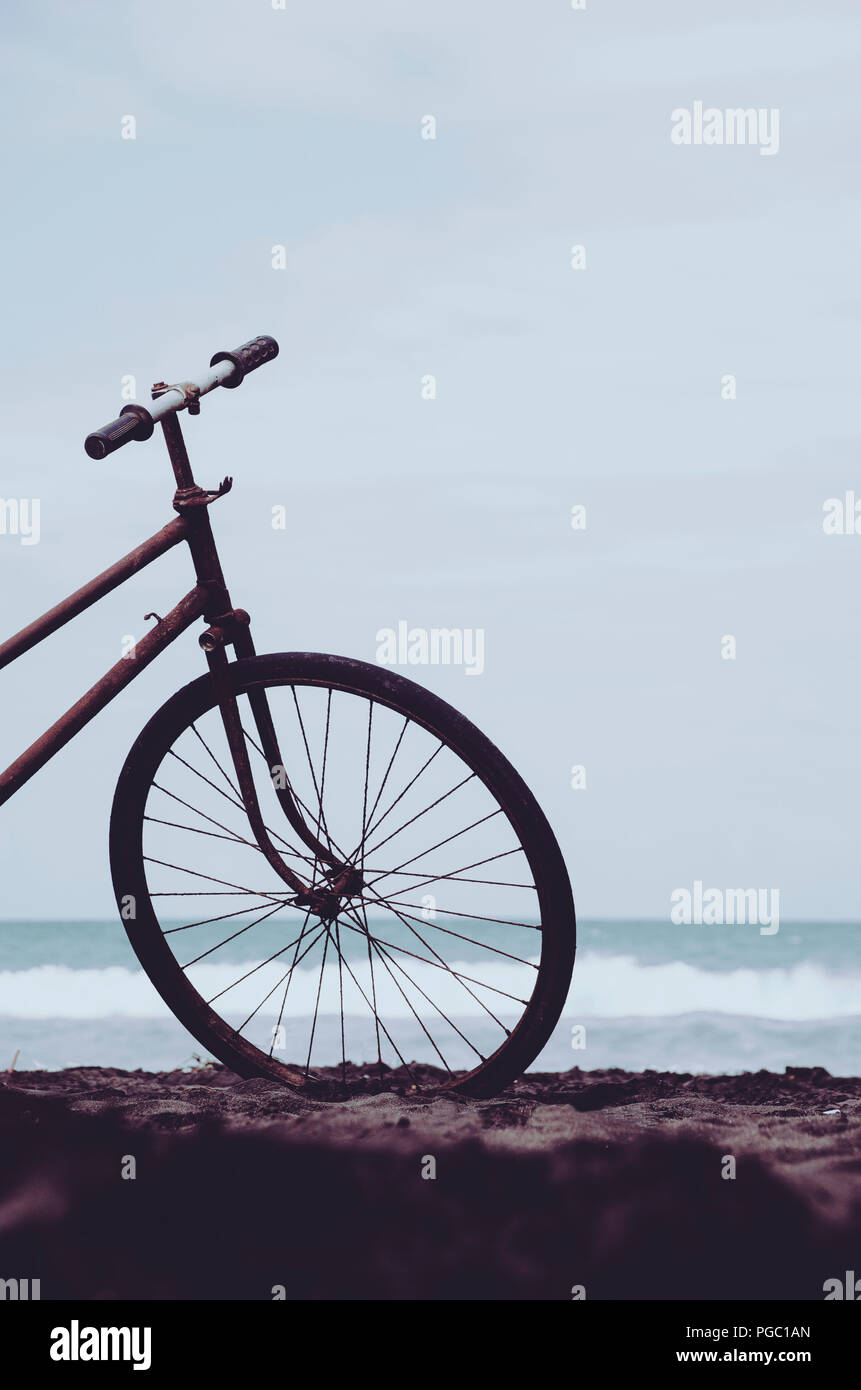 Vintage bicycle silhouette hi-res stock photography and images - Alamy