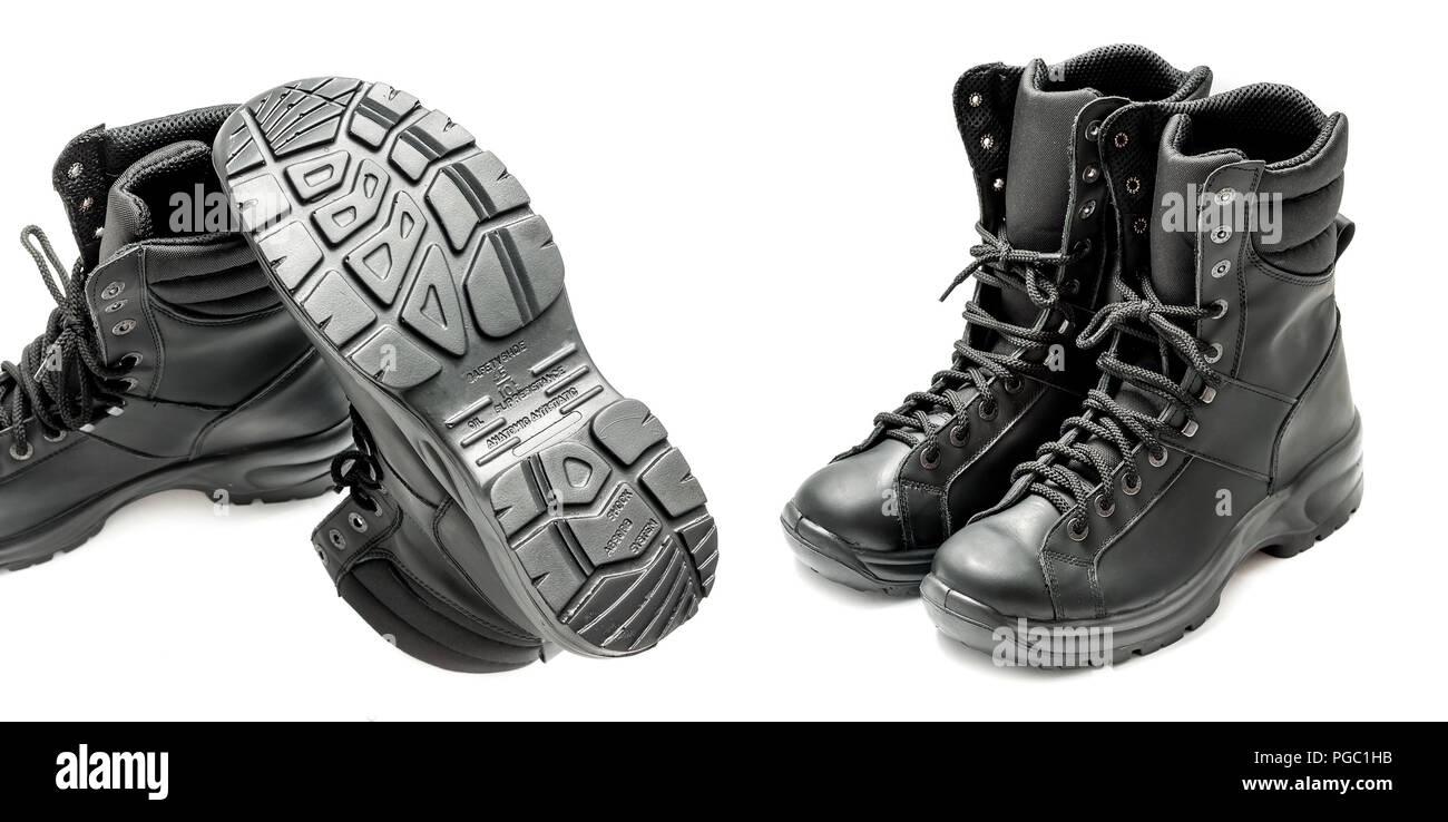 pink and white wing combat boots