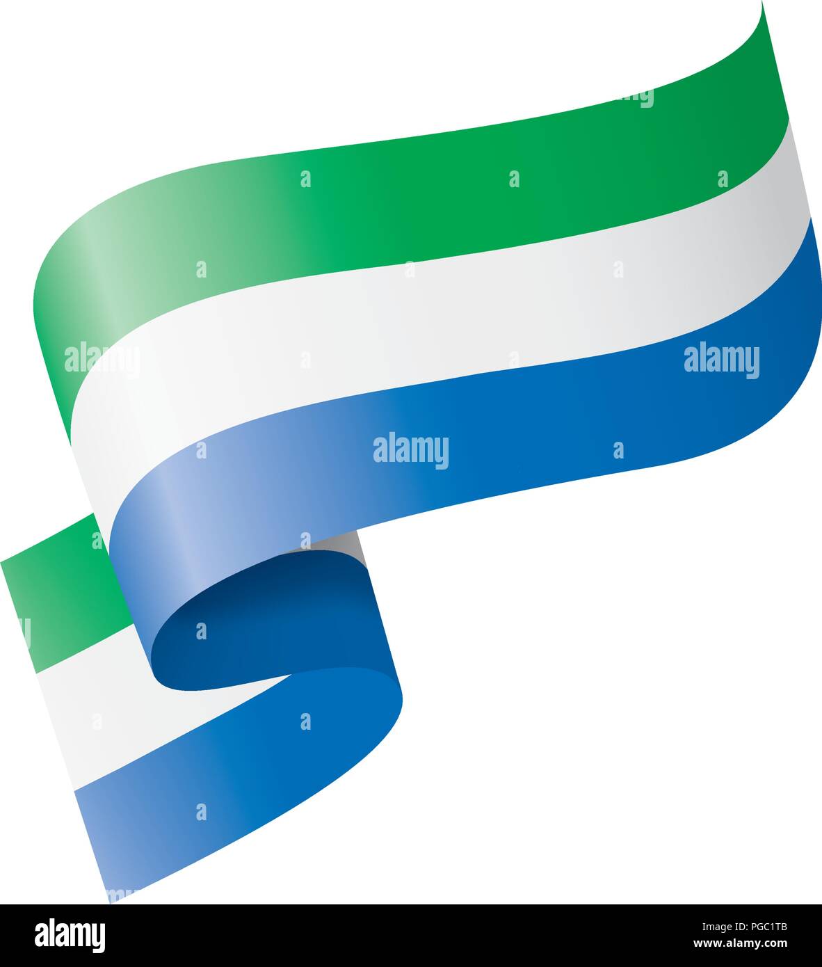 Realistic national flag sierra leone hi-res stock photography and ...