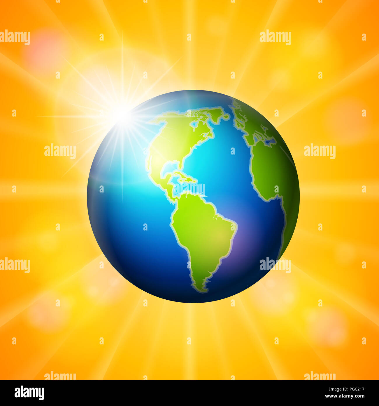 Abstract space background with earth Stock Photo - Alamy