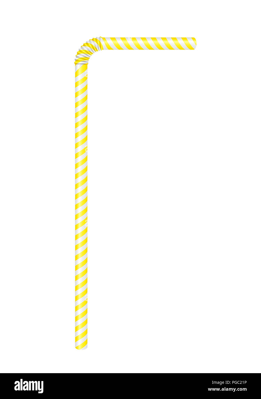 Drinking straw on a white background. Vector illustration Stock Photo ...