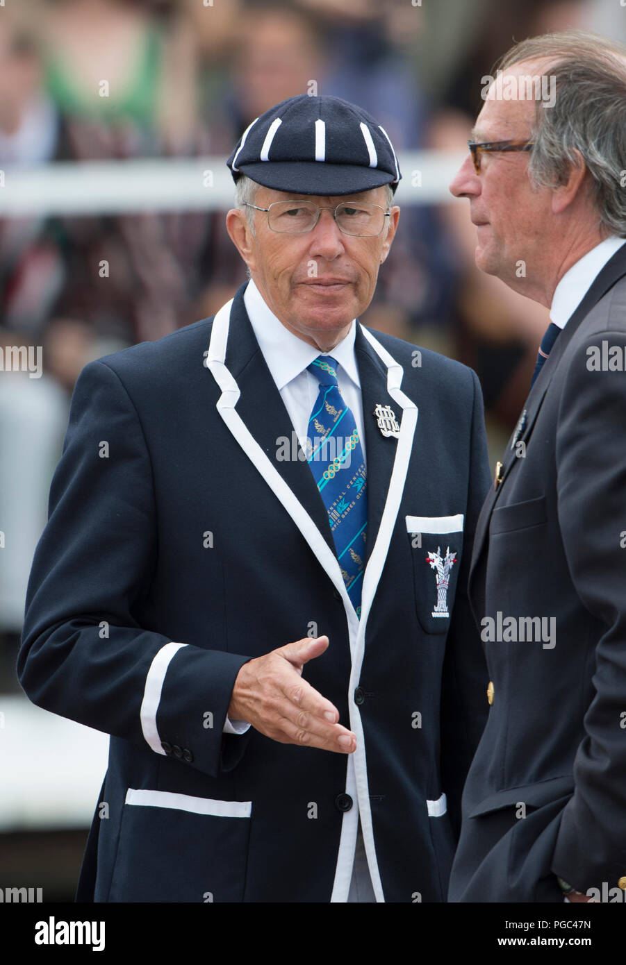Henley on Thames, ENGLAND, 05/07/2015, Henley Royal Regatta, Umpire Mike  BALDWIN, in, London Rowing Club, Blazer and Cap, © Peter SPURRIER Stock  Photo - Alamy