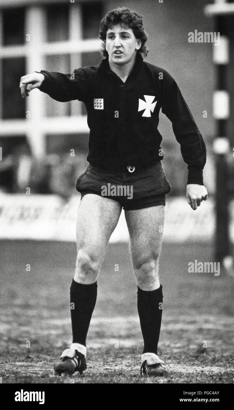 Jonathan Davies rugby player with Neath RFC & Wales international pictured in 1987 Stock Photo