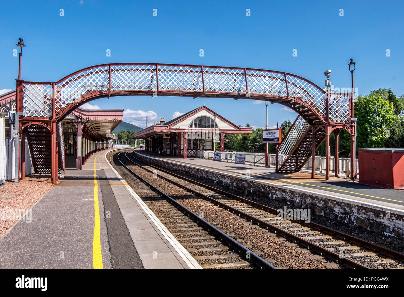 Aviemore Station Stock Photo Alamy