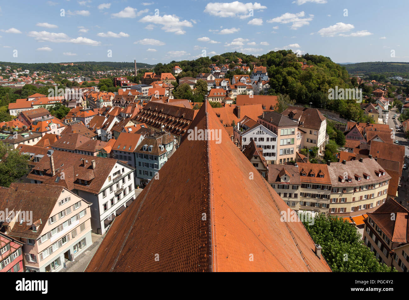 tuebingen historic city germany from above Stock Photo Alamy